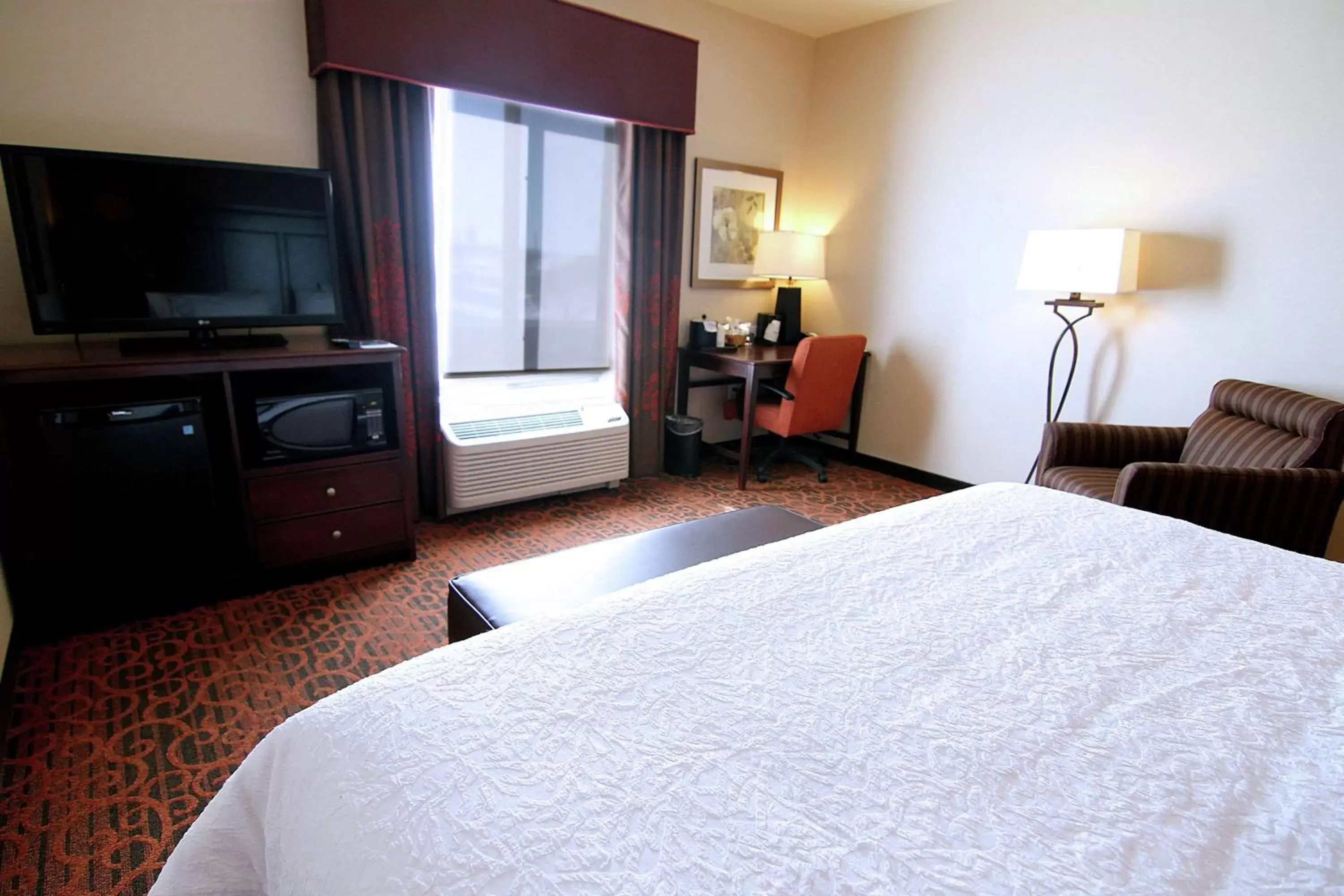 Bedroom, TV/Entertainment Center in Hampton Inn & Suites Grand Forks