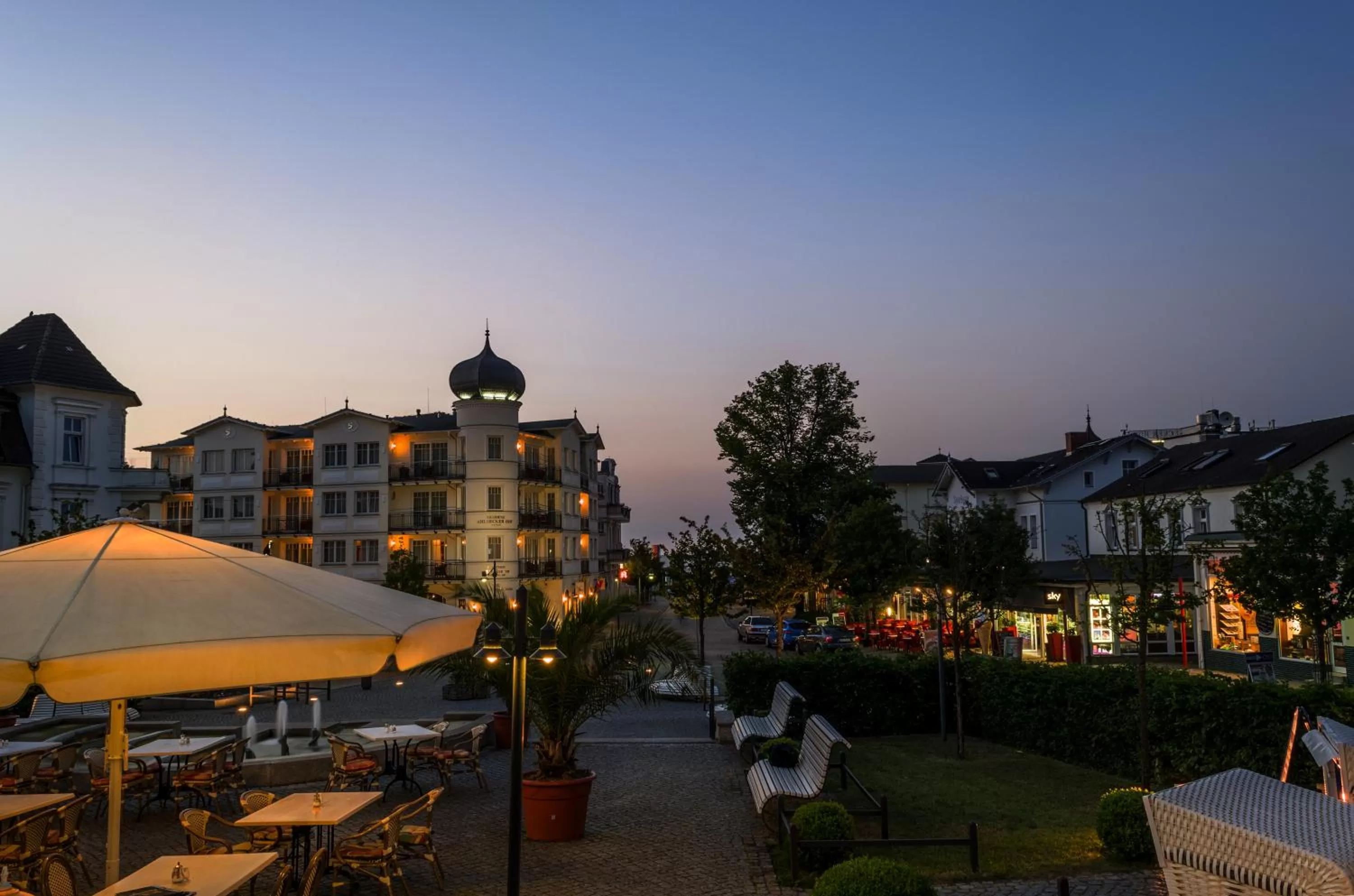 City view in Hotel Meereswelle - Anno 1875