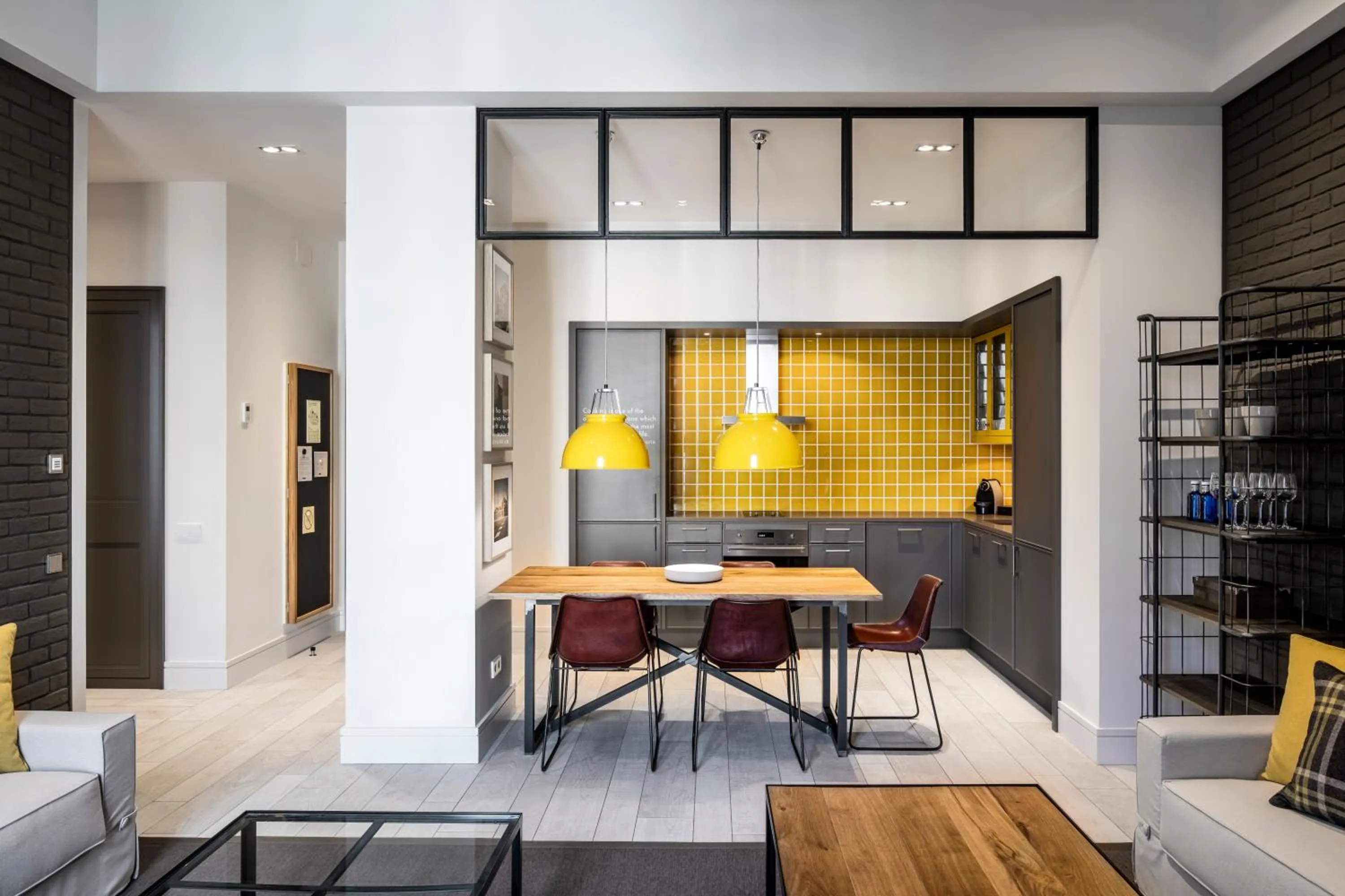 Kitchen or kitchenette in Midtown Apartments