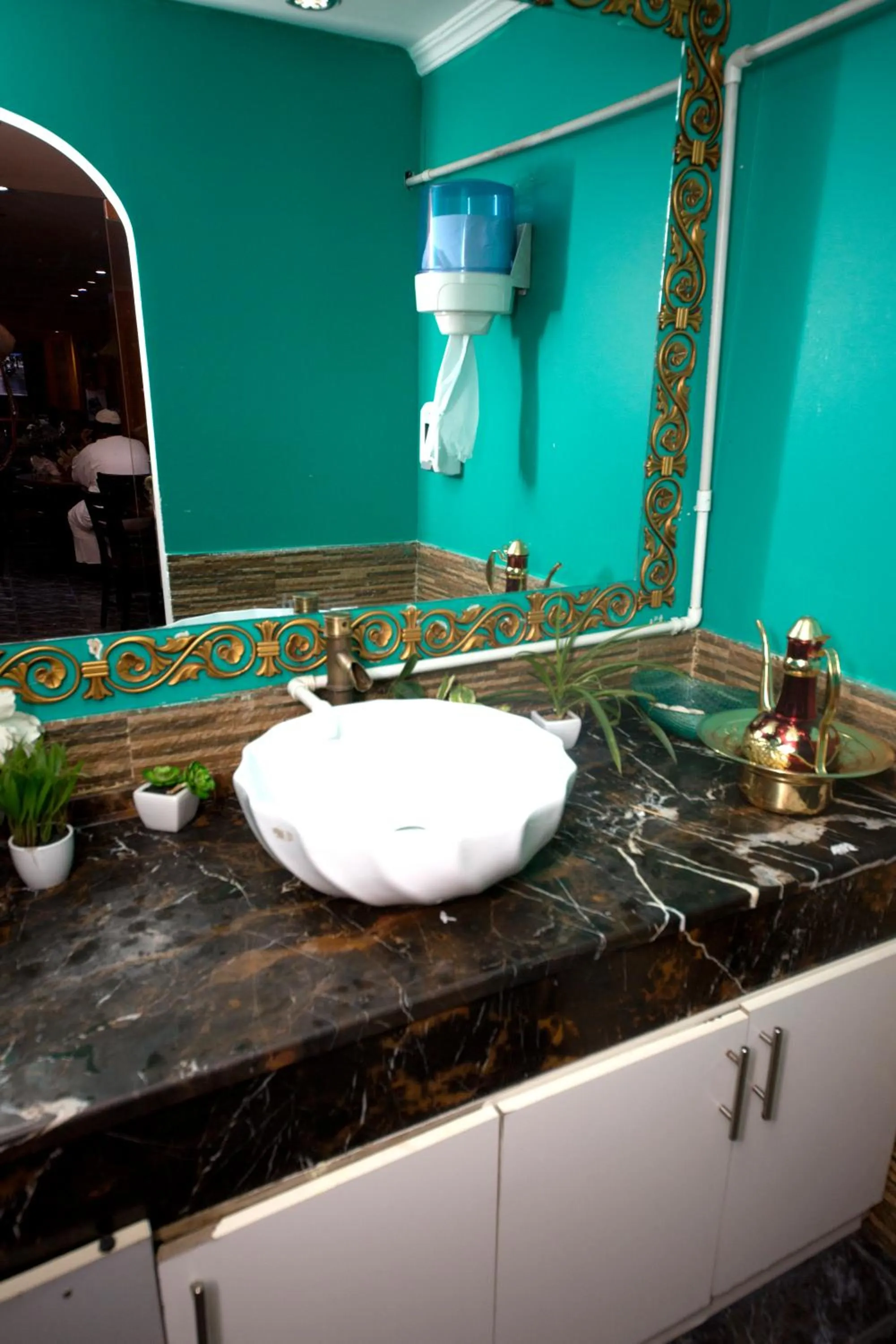 Decorative detail in White Fort Hotel