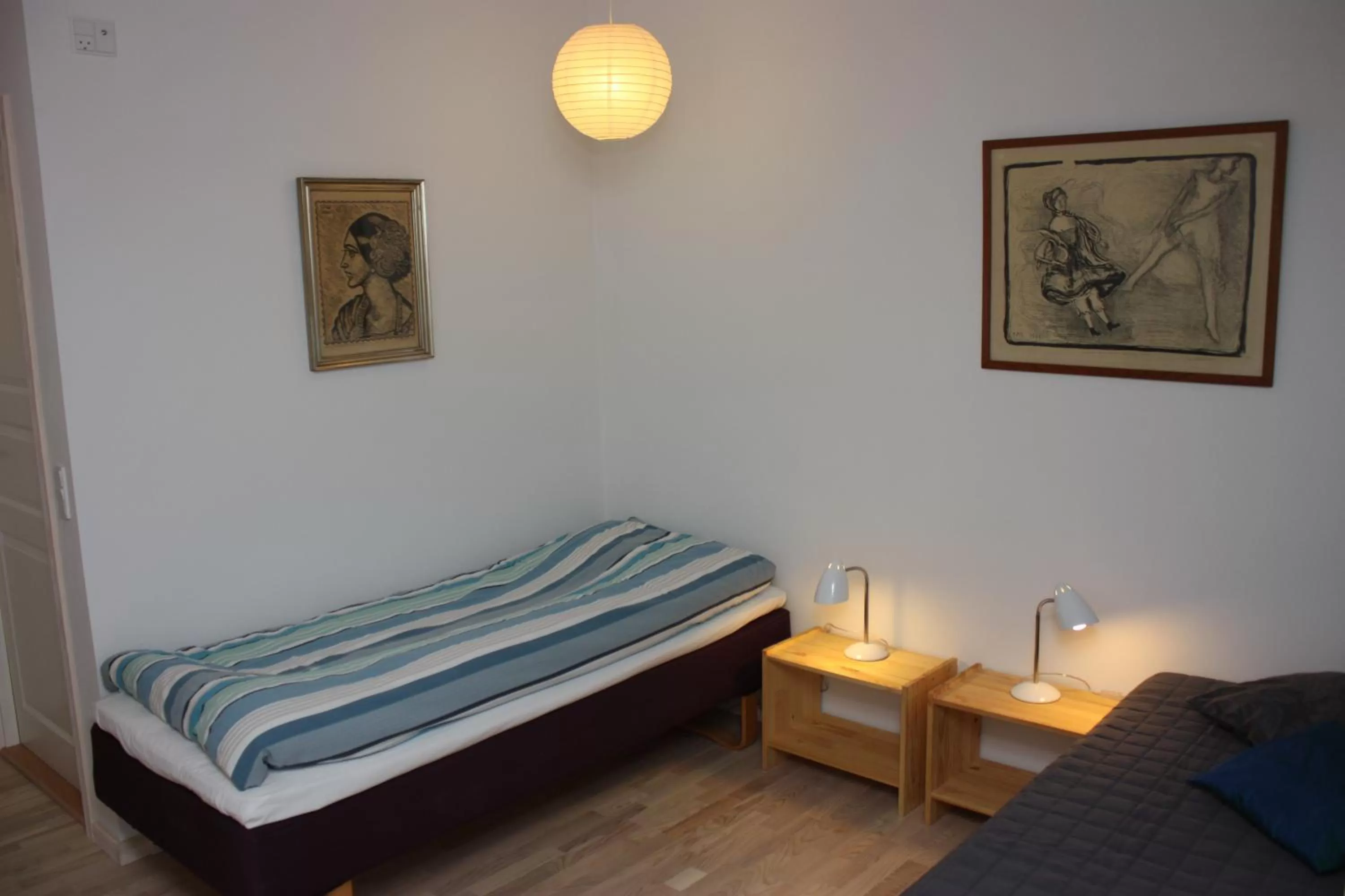 Bed in Holmehuset Bed & Breakfast