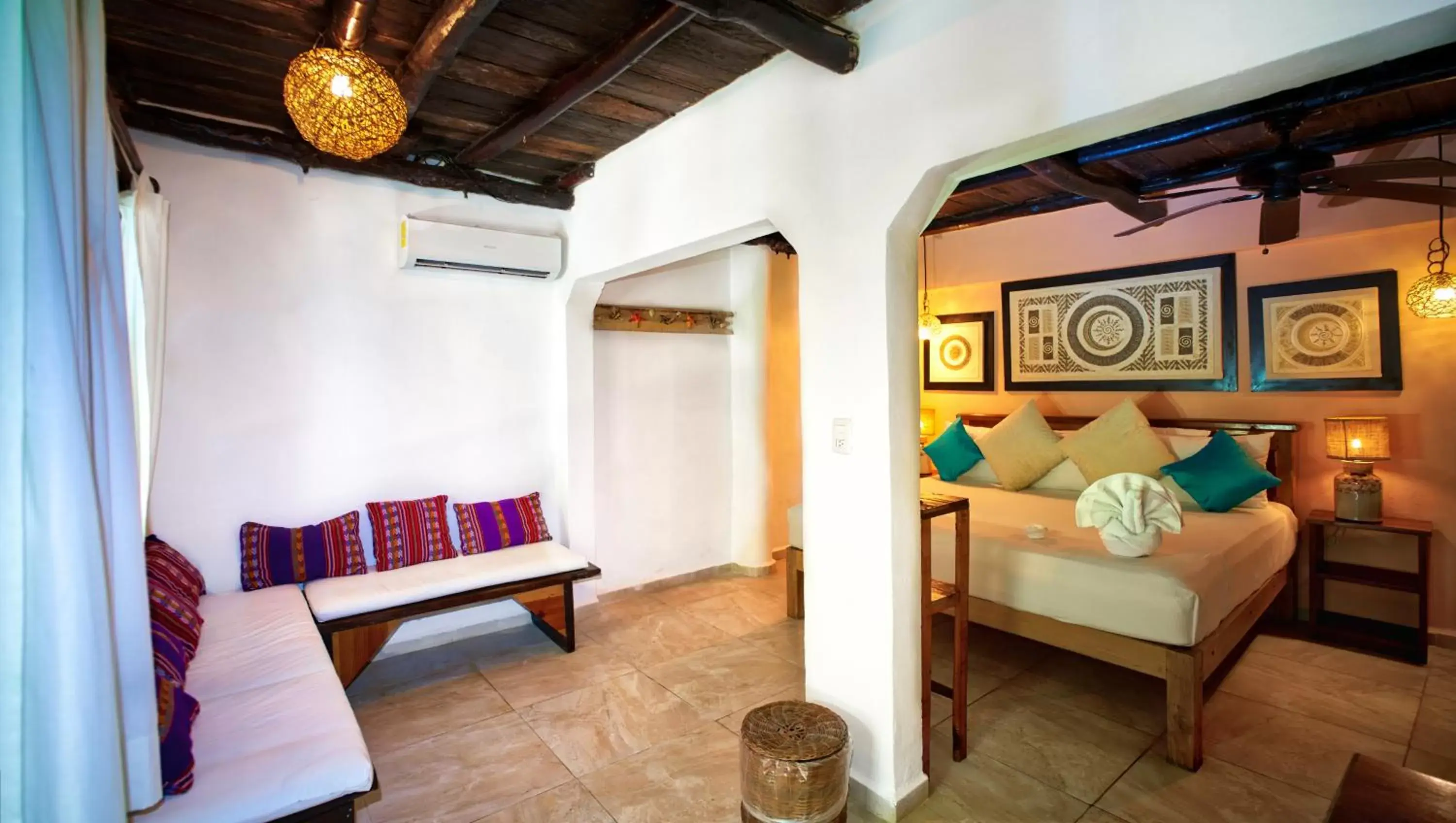 Photo of the whole room, Bed in Playa Canek Beachfront Eco Hotel