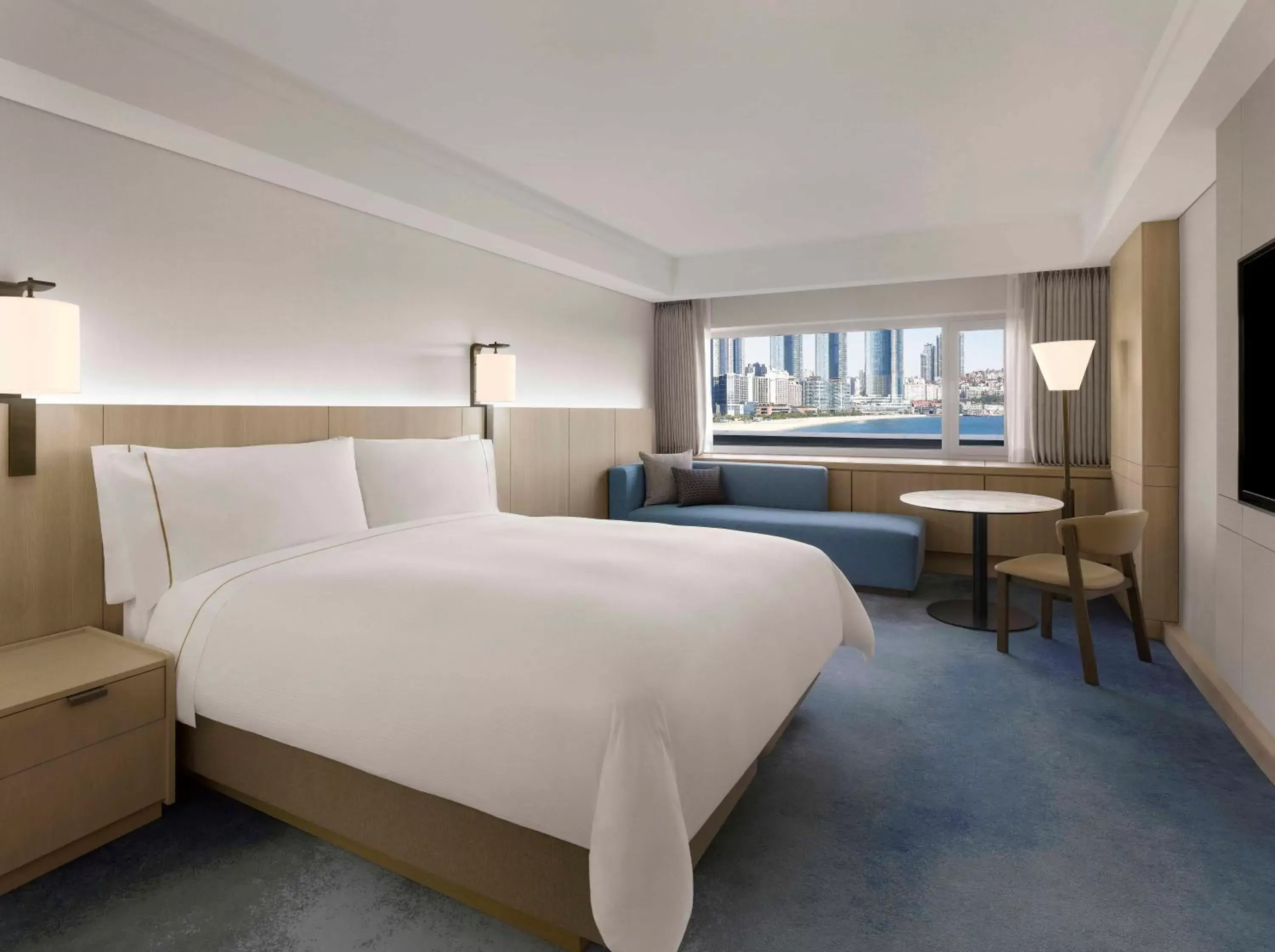 Photo of the whole room, Bed in The Westin Josun Busan Photo of the whole room, Bed in The Westin Josun Busan