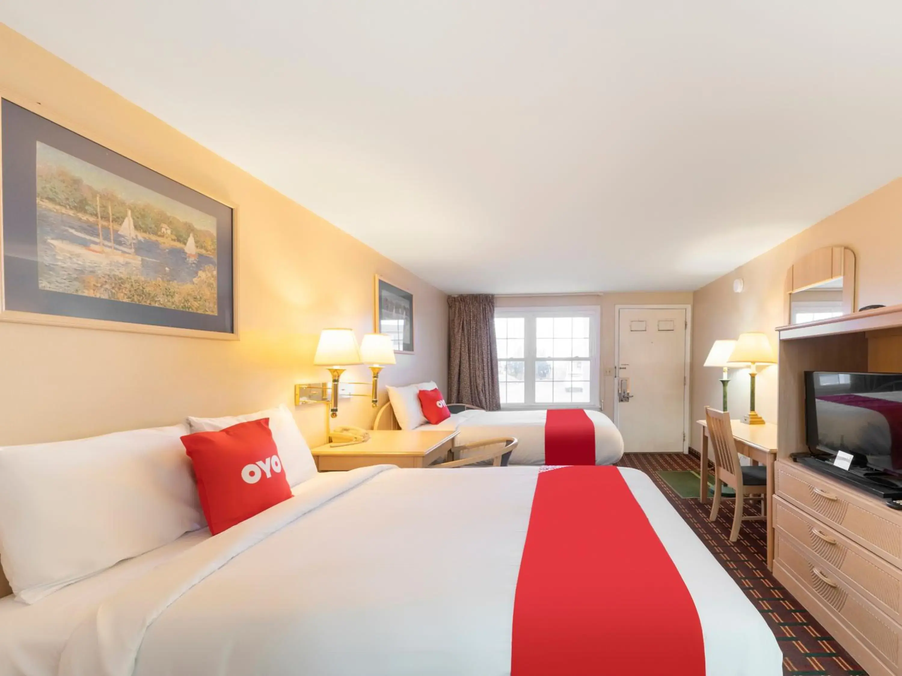TV and multimedia, Bed in OYO Hotel Starlite Seneca Falls