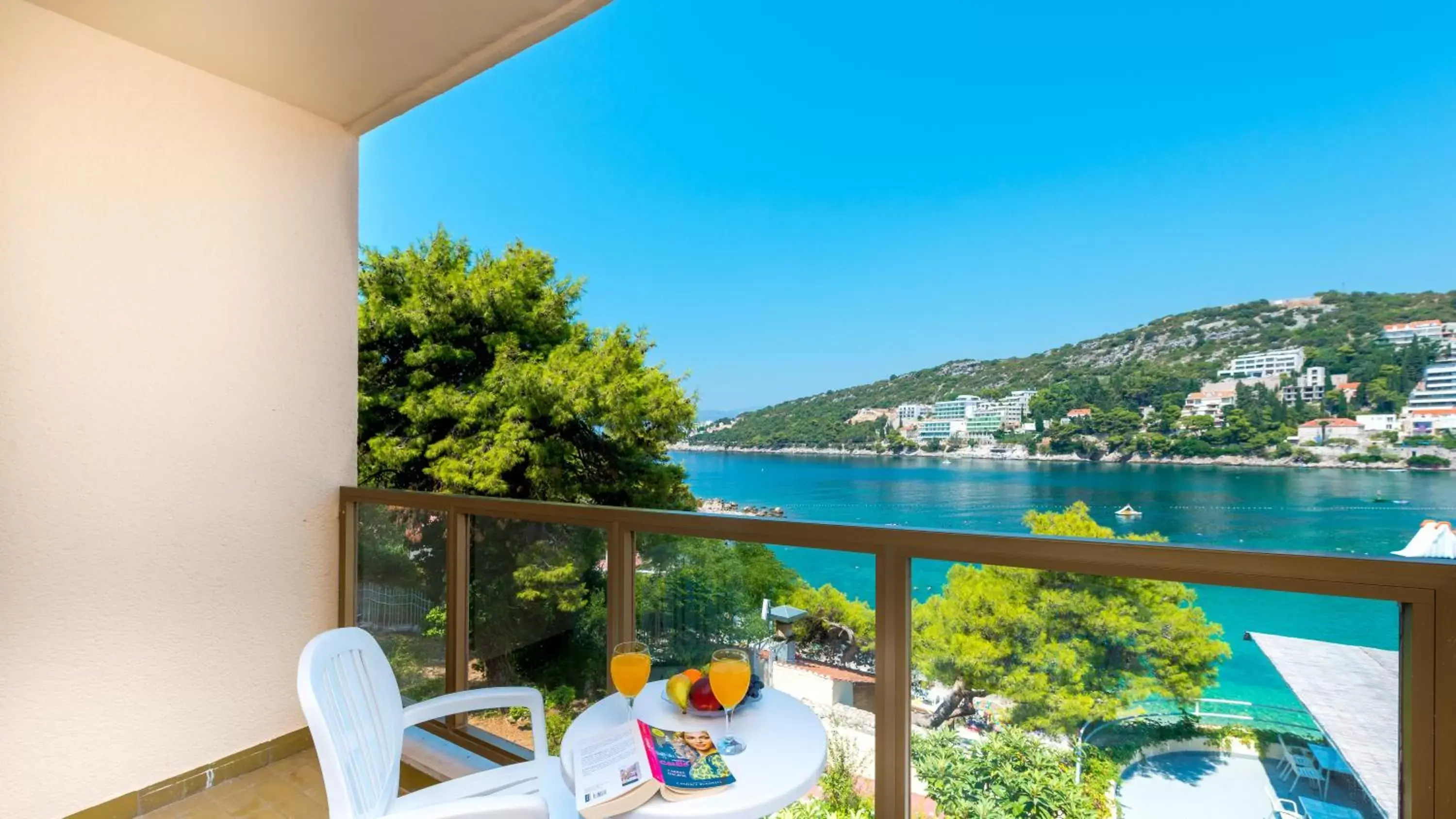 Balcony/Terrace, Pool View in Hotel Vis