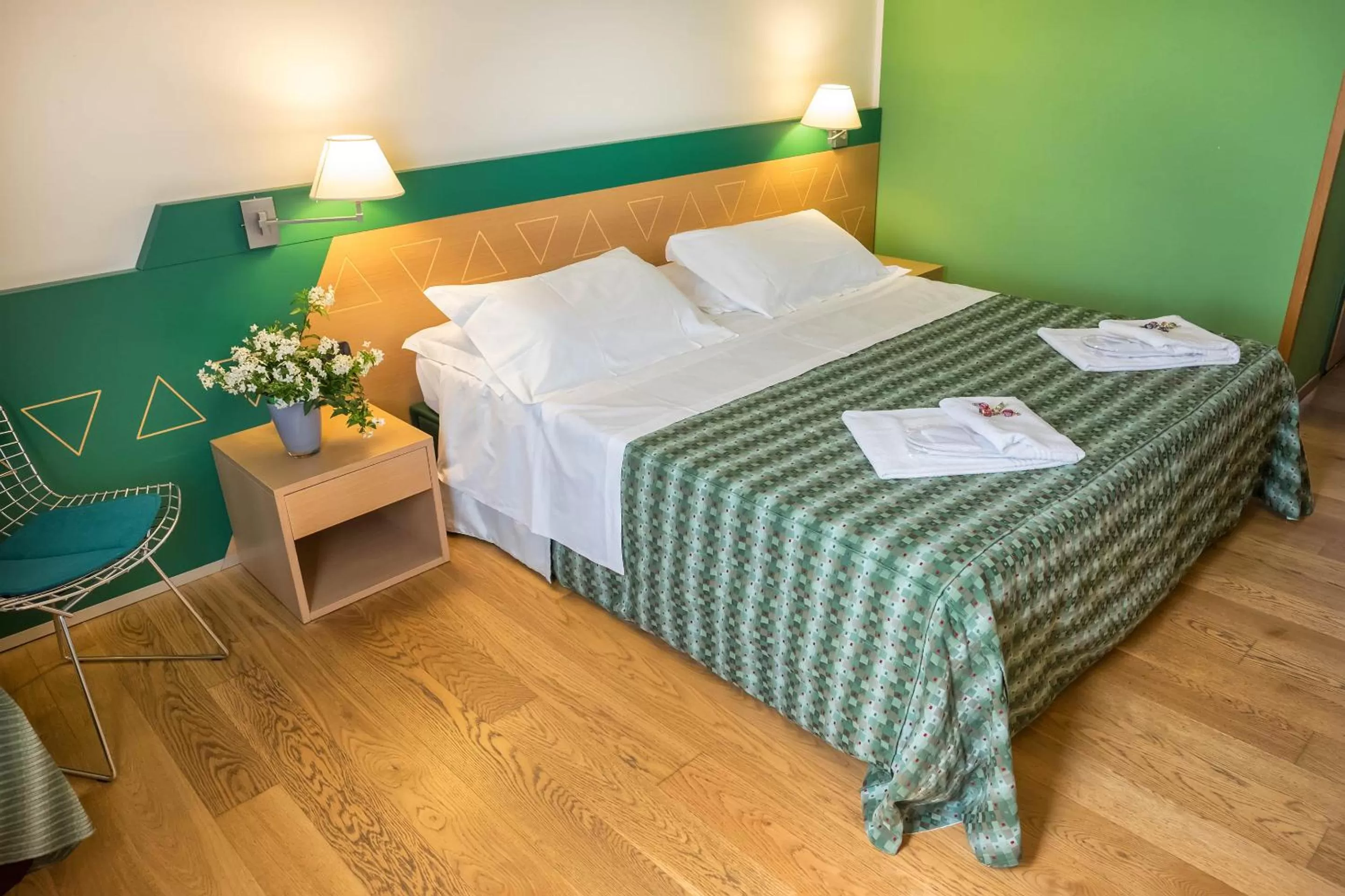 Photo of the whole room, Bed in West Point Airport Hotel