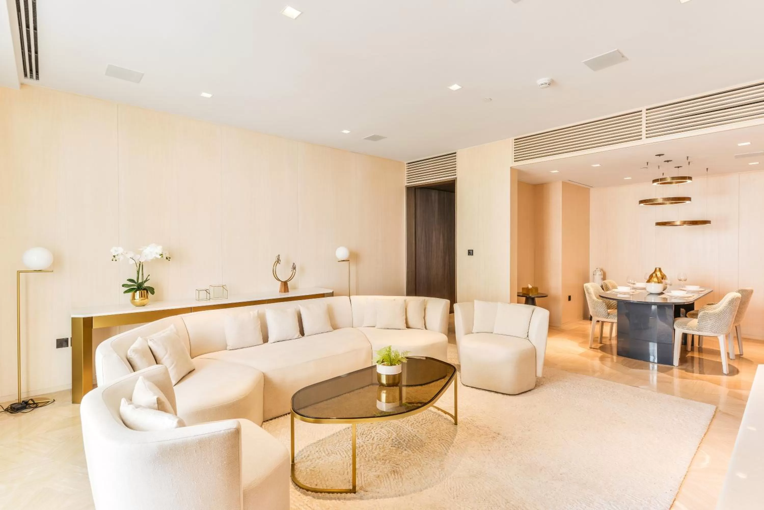 Living room, Seating Area in Five Palm Residences