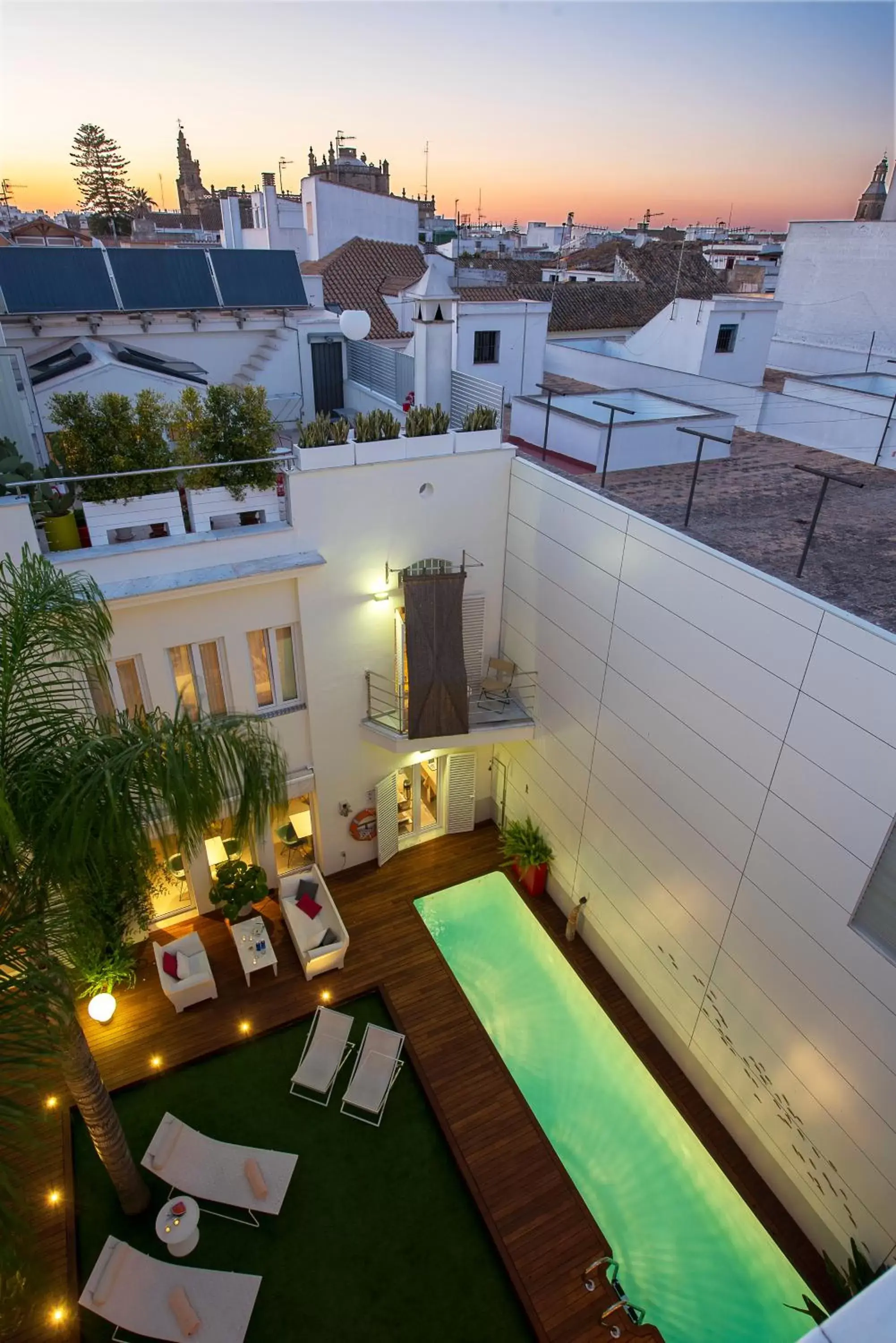 Bird's eye view, Pool View in La Alcoba del Agua hotel boutique