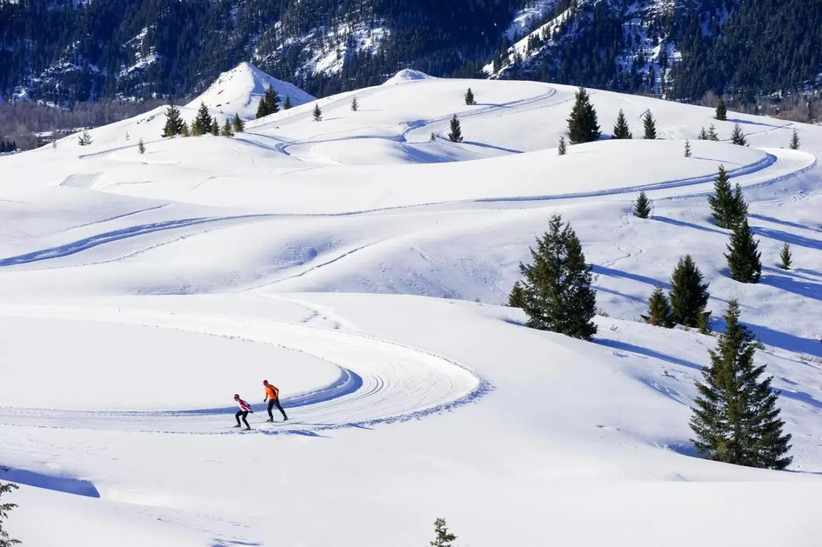 Skiing, Winter in Sun Valley Resort