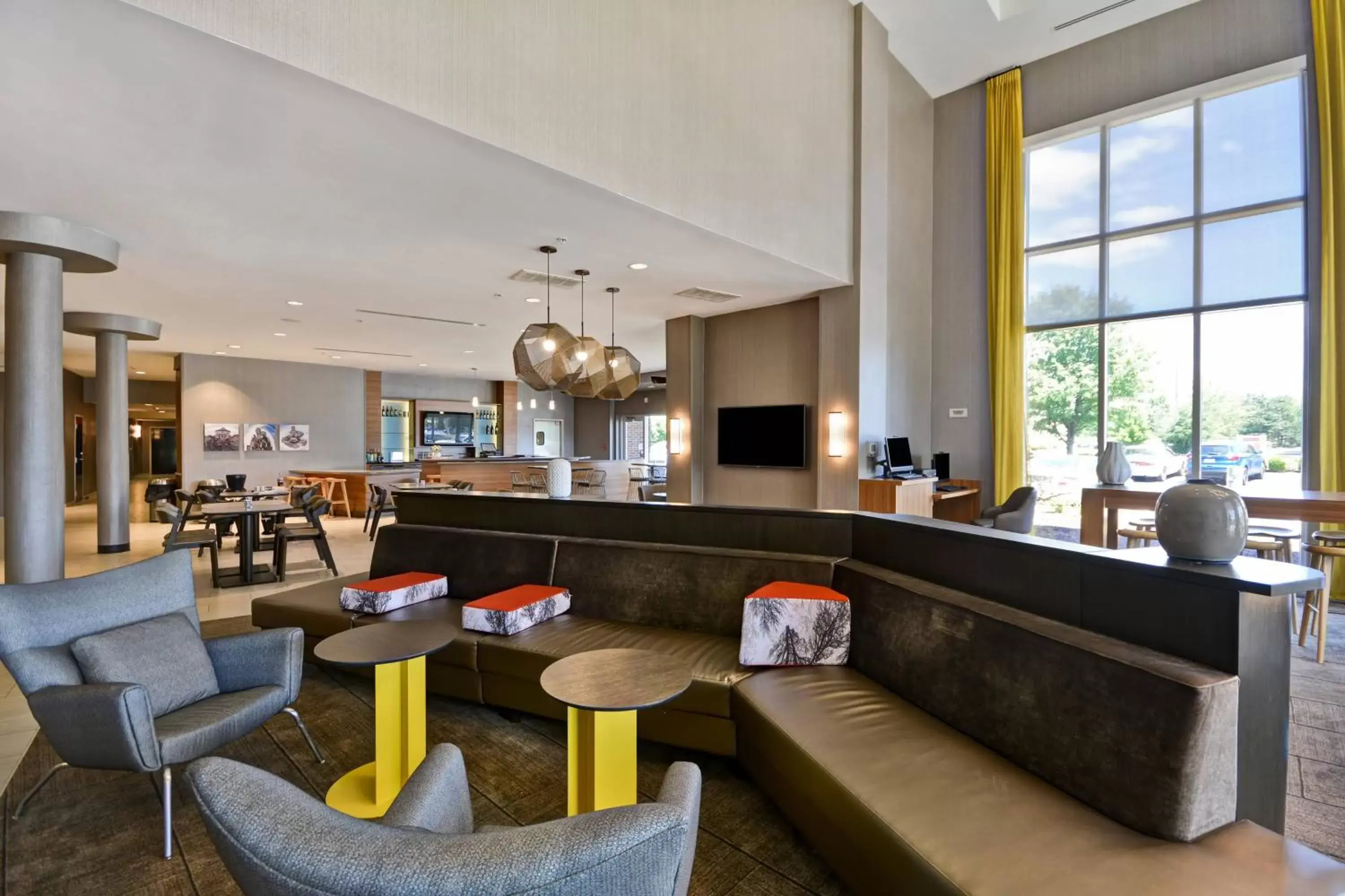 Lobby or reception, Lobby/Reception in SpringHill Suites by Marriott Indianapolis Airport/Plainfield