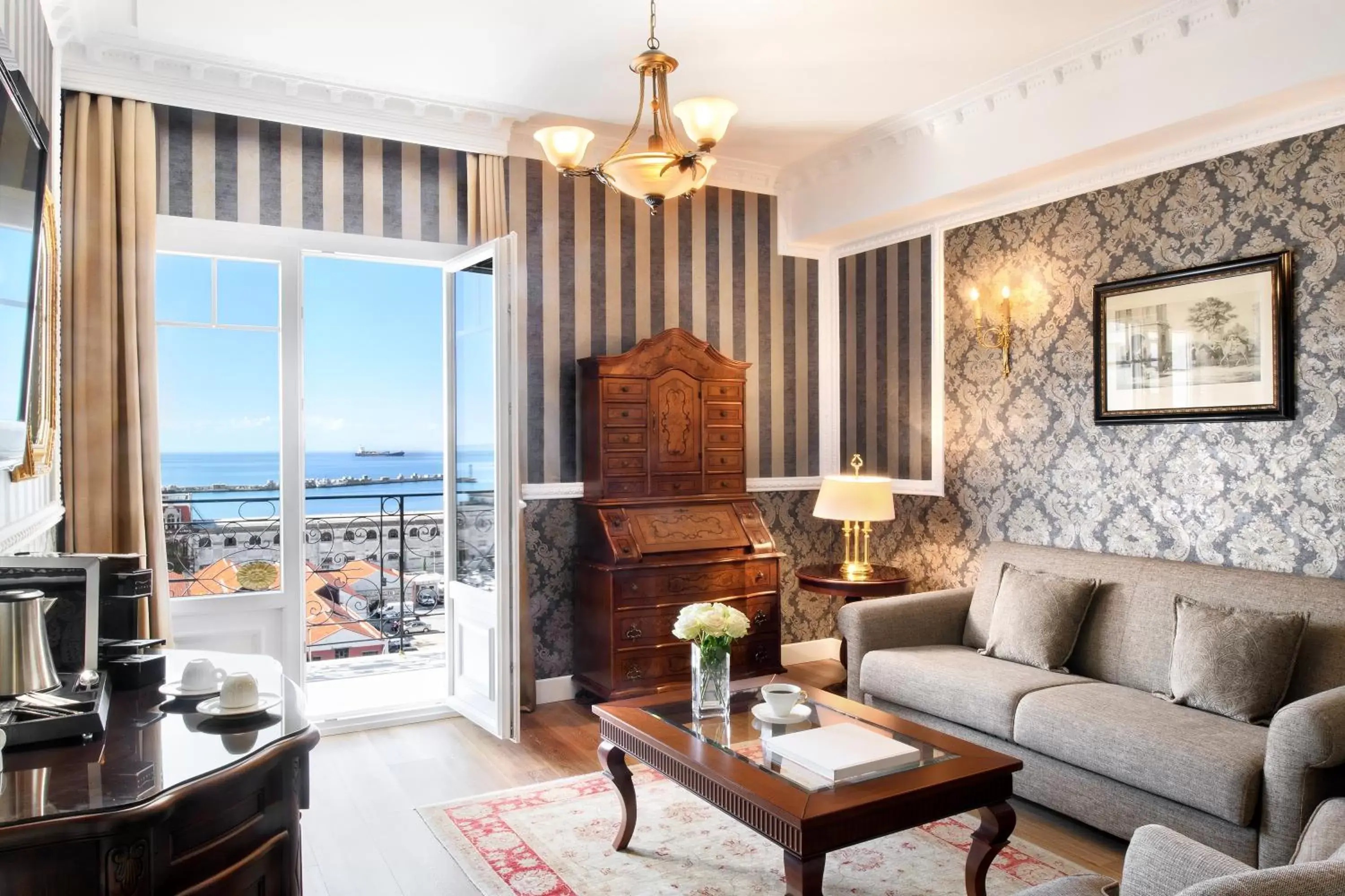 Living room, Seating Area in Mediterranean Palace