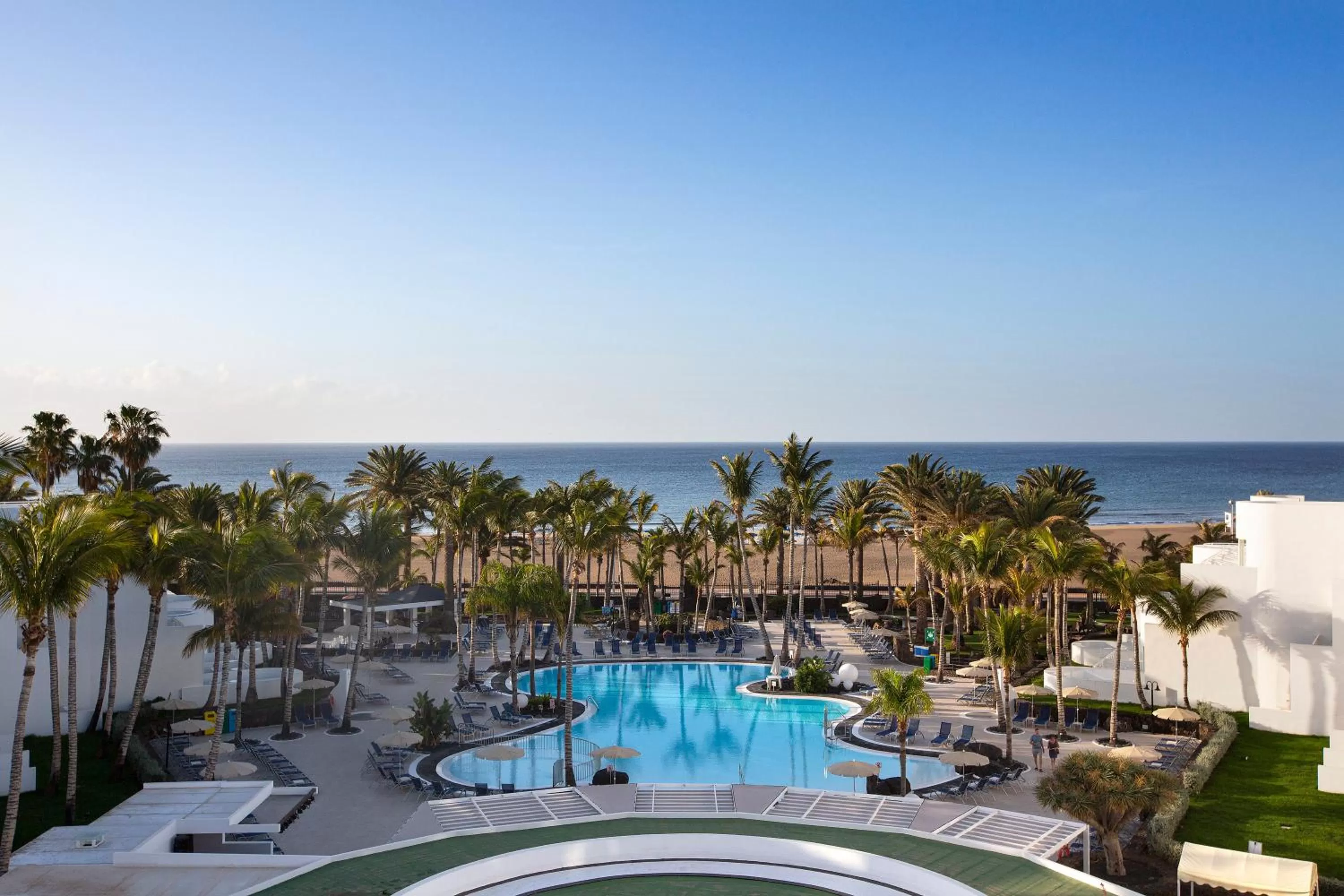 Pool view in Hipotels La Geria