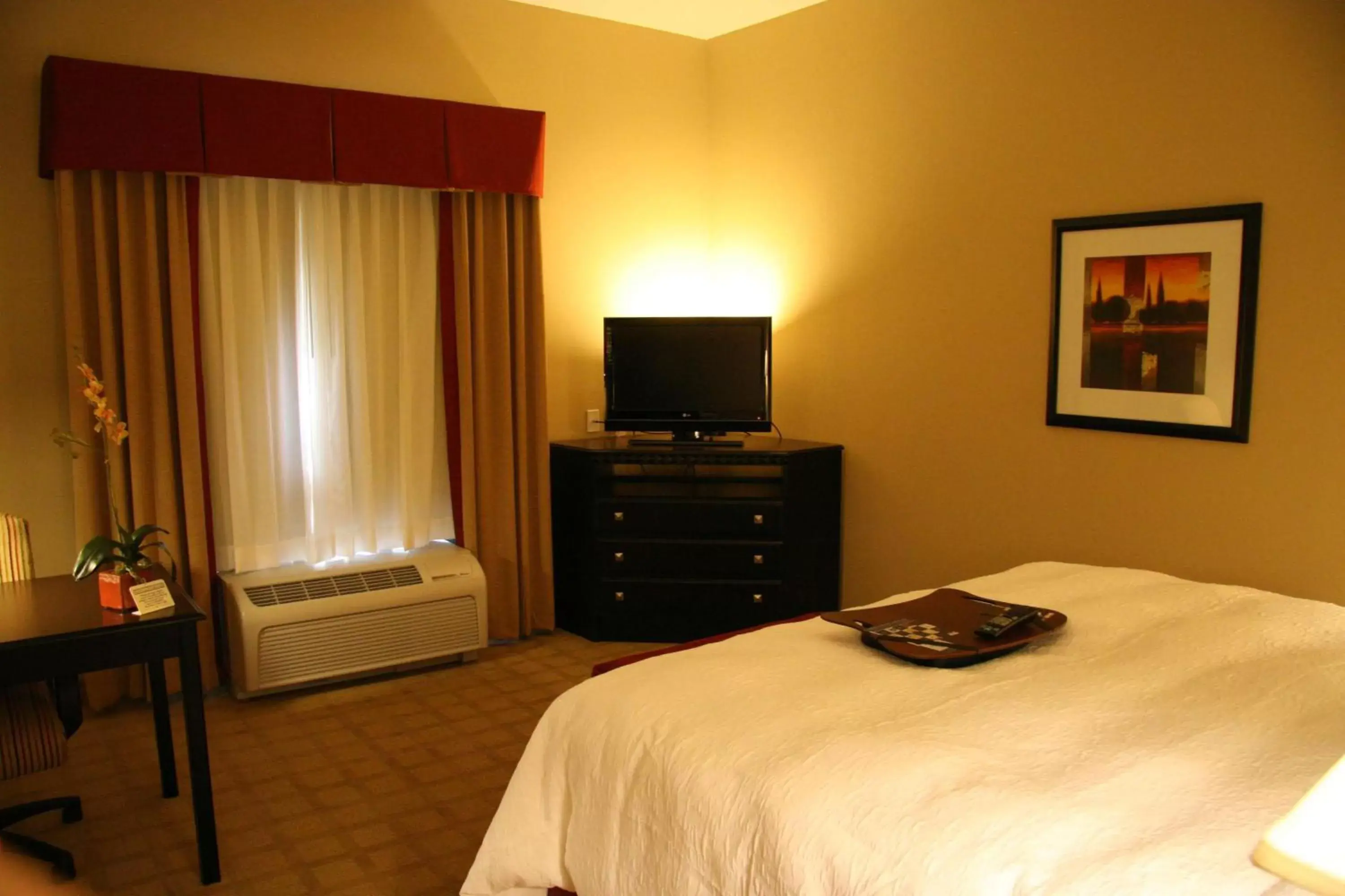 Bedroom, TV/Entertainment Center in Hampton Inn Dade City - Zephyr Hills