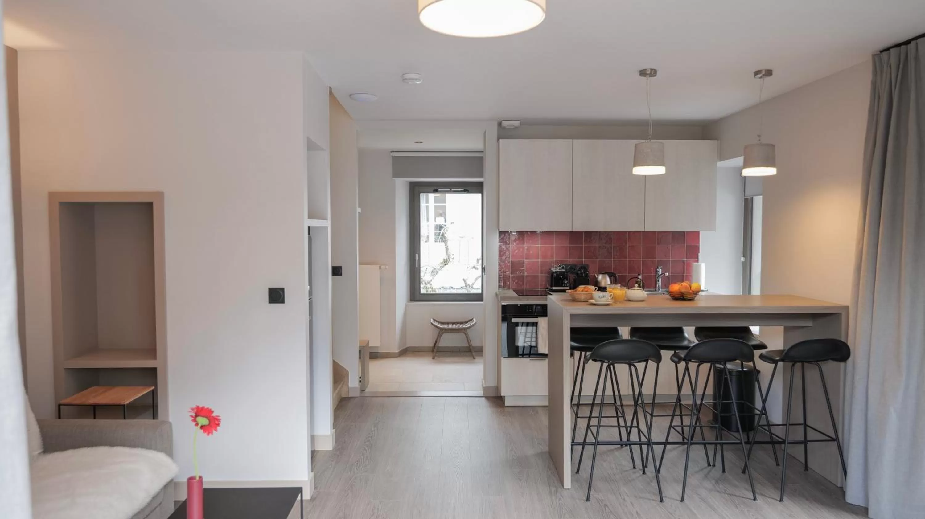 Kitchen or kitchenette in Le Génépy - Appart'hôtel de Charme