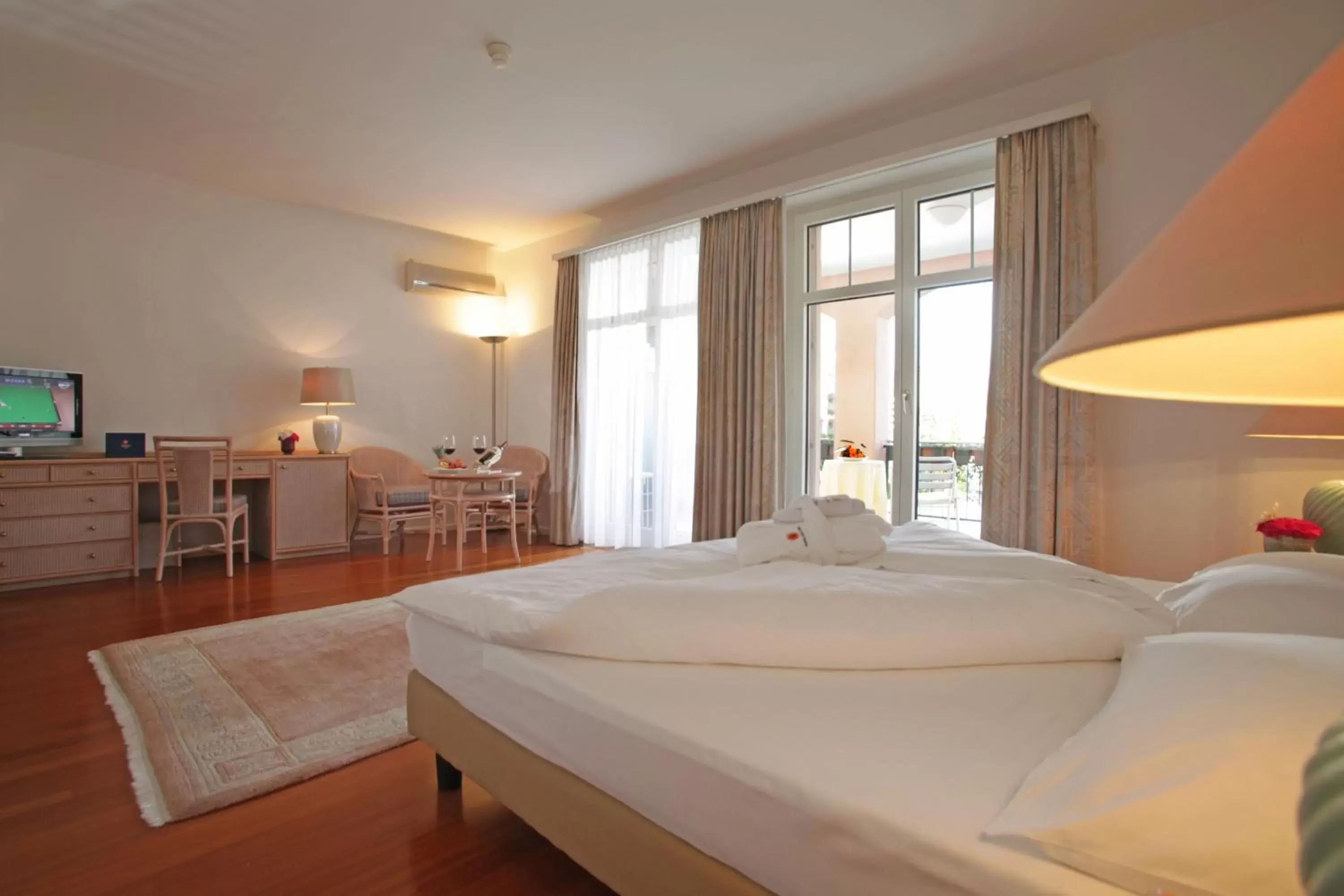 Photo of the whole room, Bed in Villa Sassa Hotel, Residence & Spa - Ticino Hotels Group