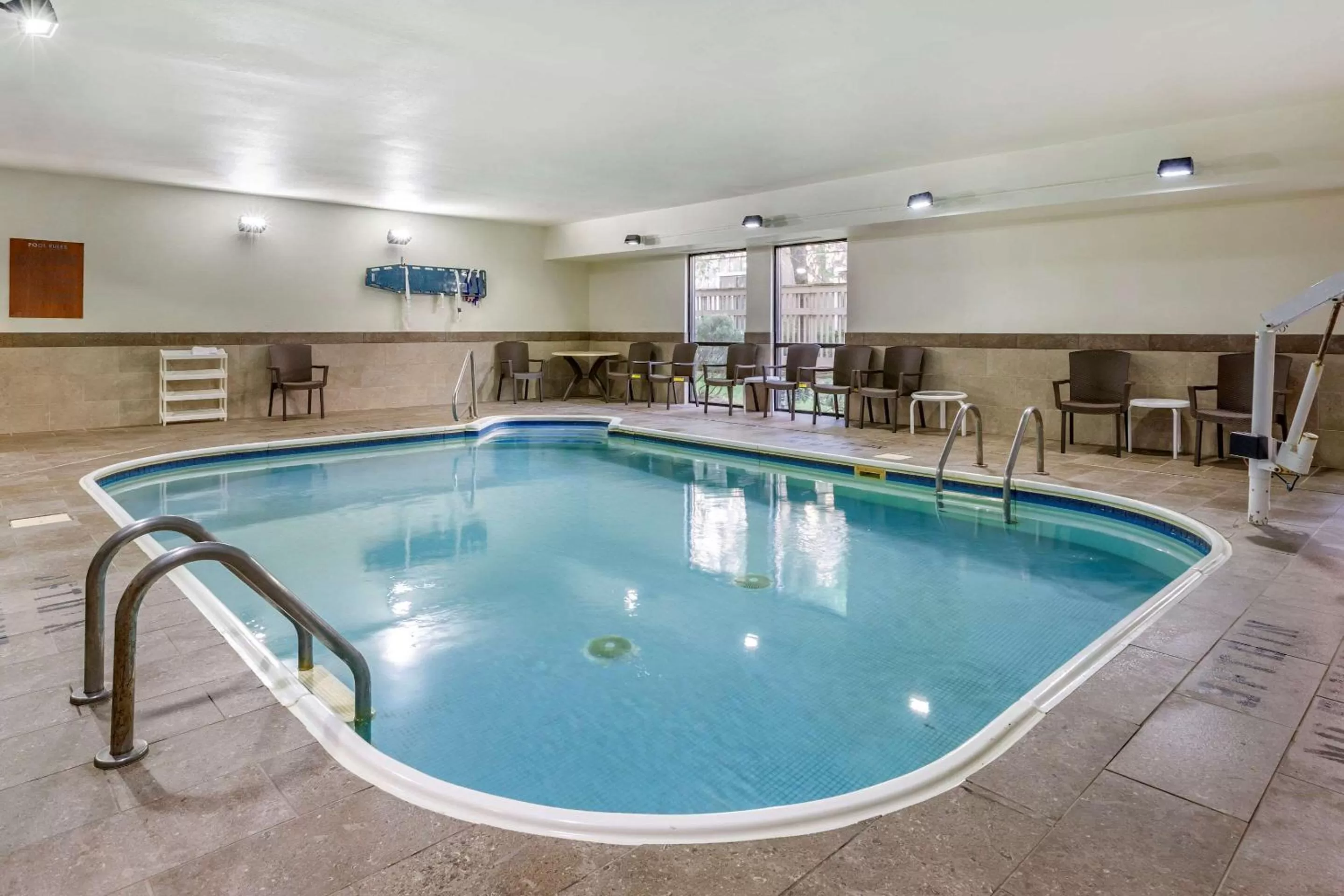 Swimming pool in Comfort Inn Wings Stadium