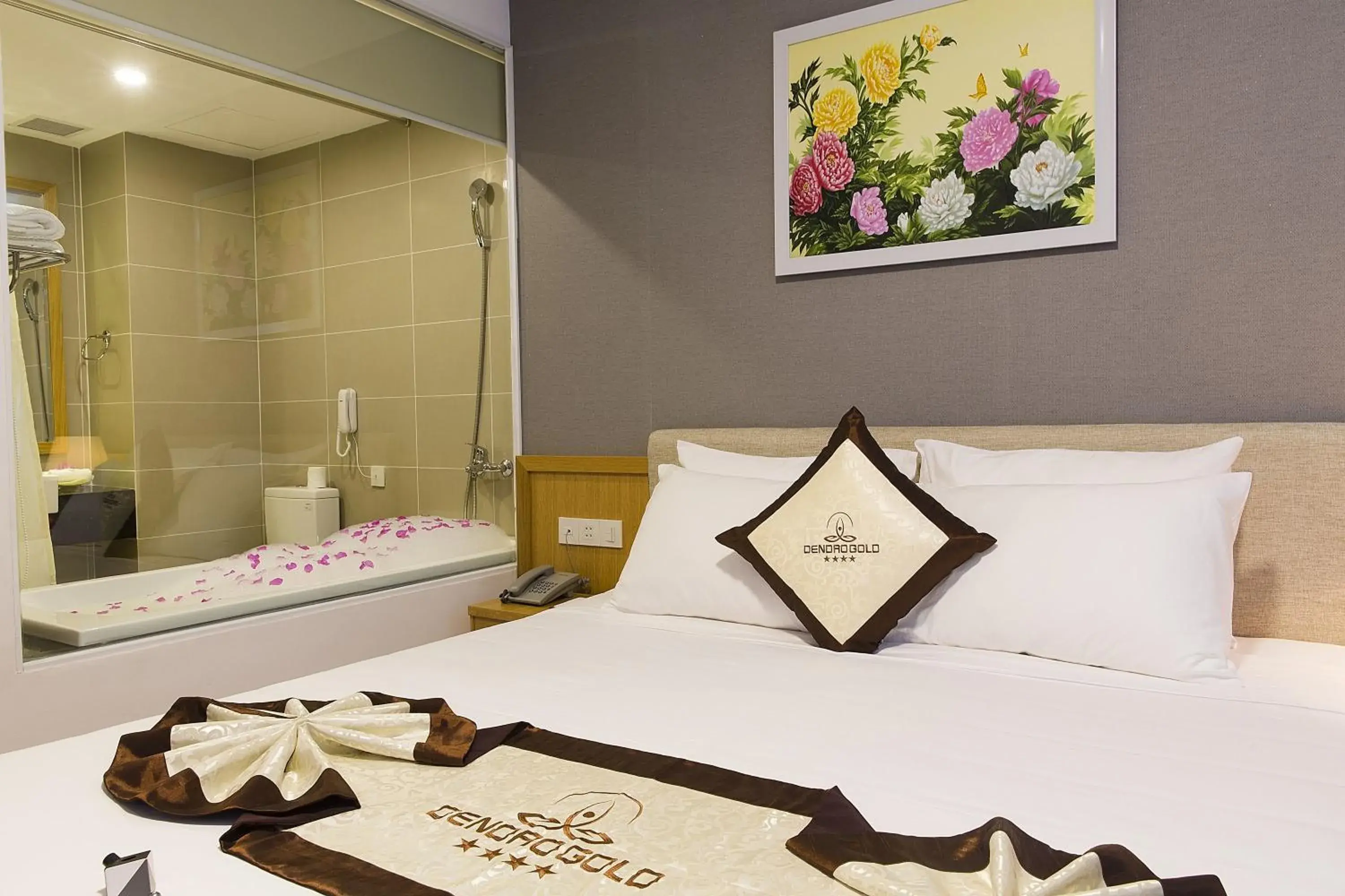 Bed in Dendro Gold Hotel Bed in Dendro Gold Hotel