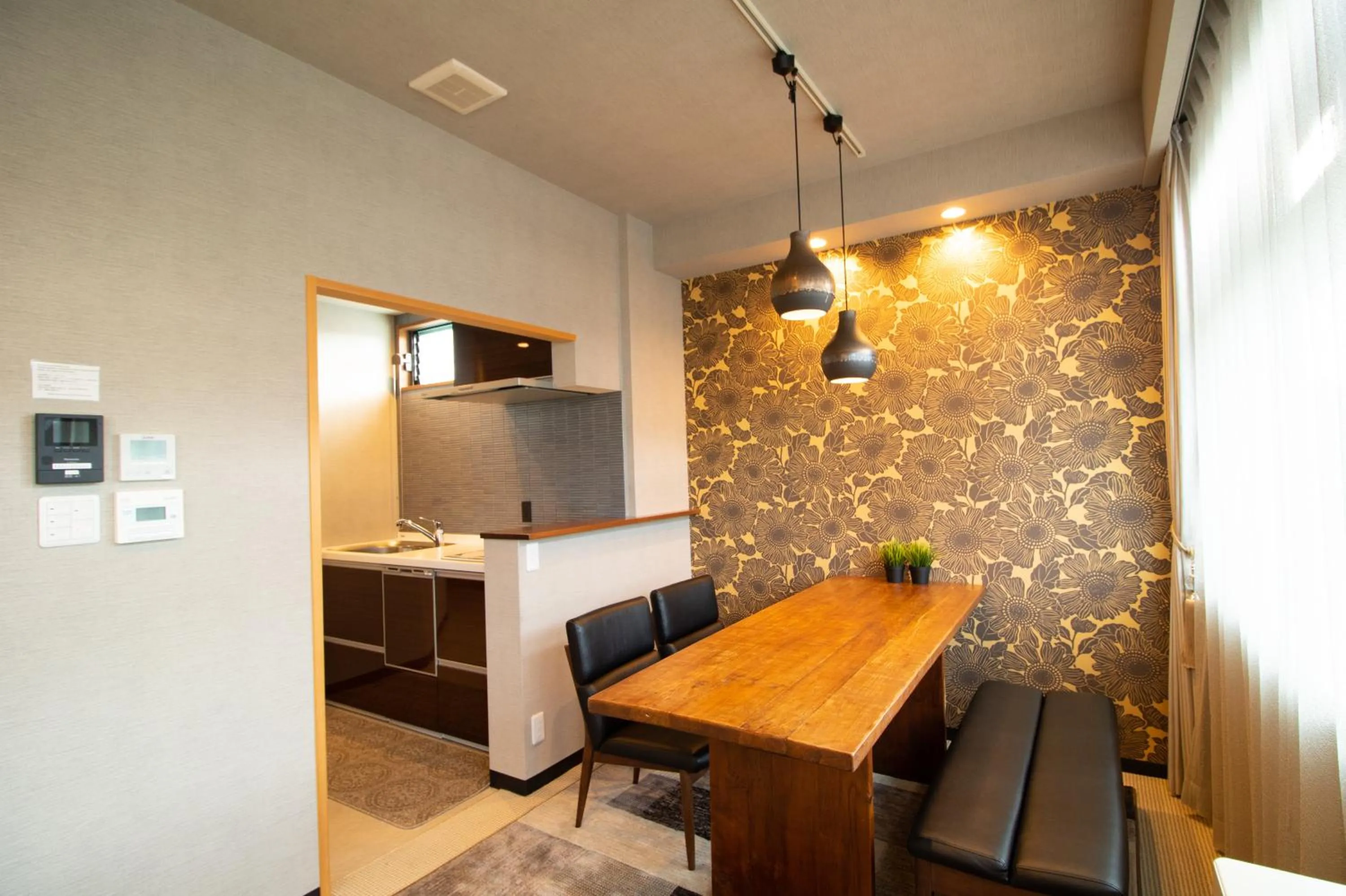 Kitchen or kitchenette in R&Run Kyoto Serviced Apartment & Suites