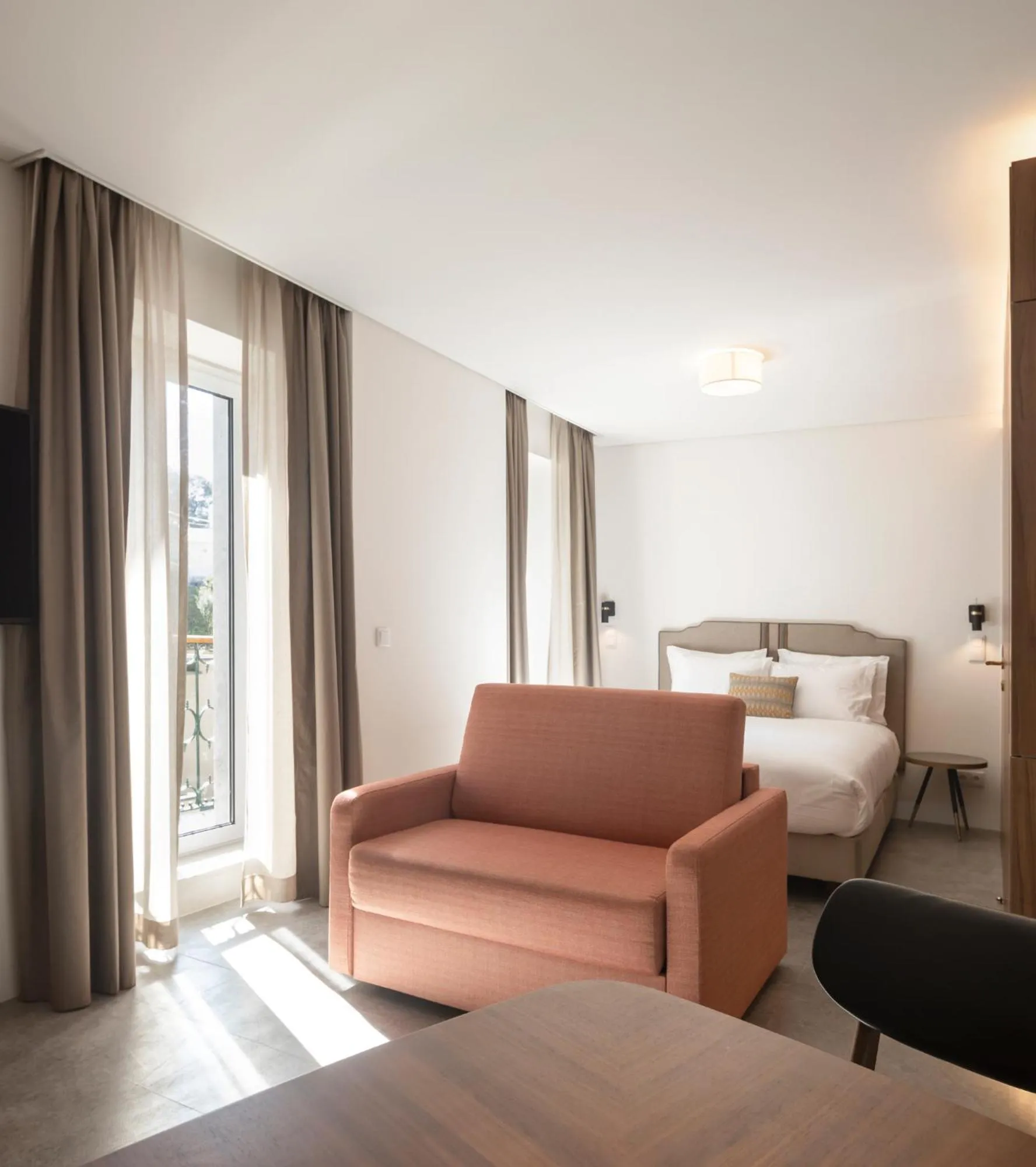 Bedroom, Bed in Lisbon Serviced Apartments - Avenida