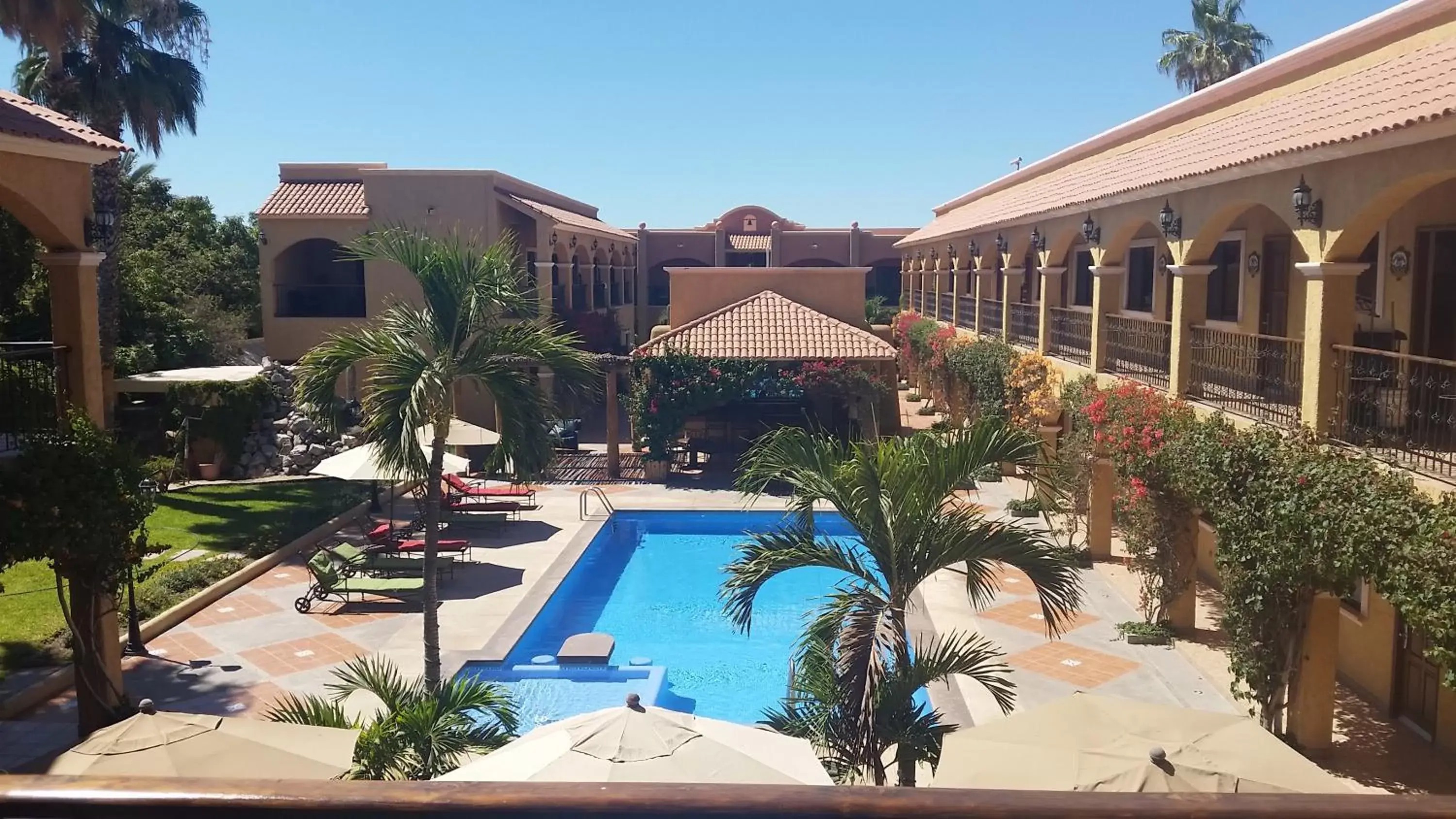 Bird's eye view, Pool View in Hacienda Suites Loreto