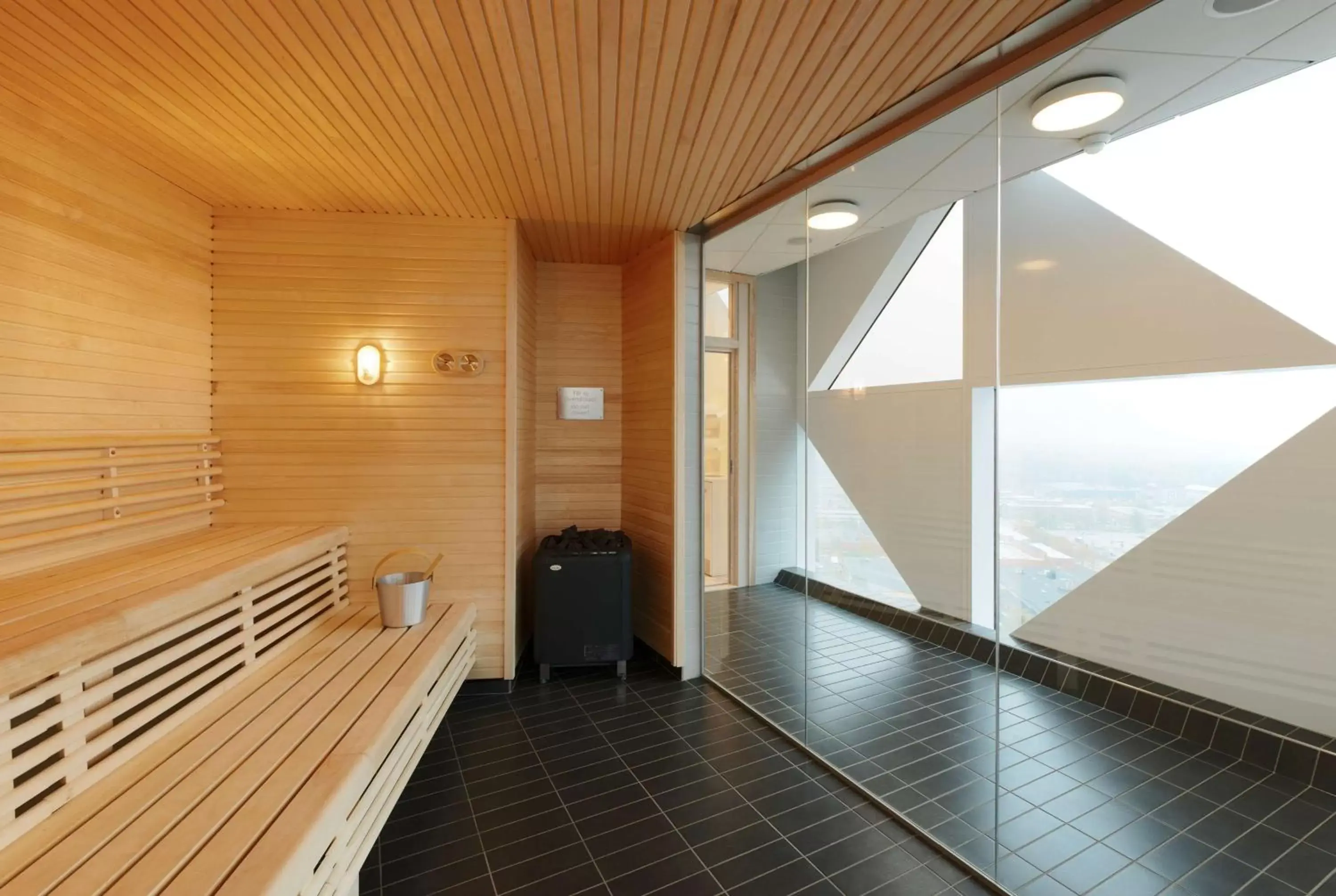 Sauna in Scandic Victoria Tower