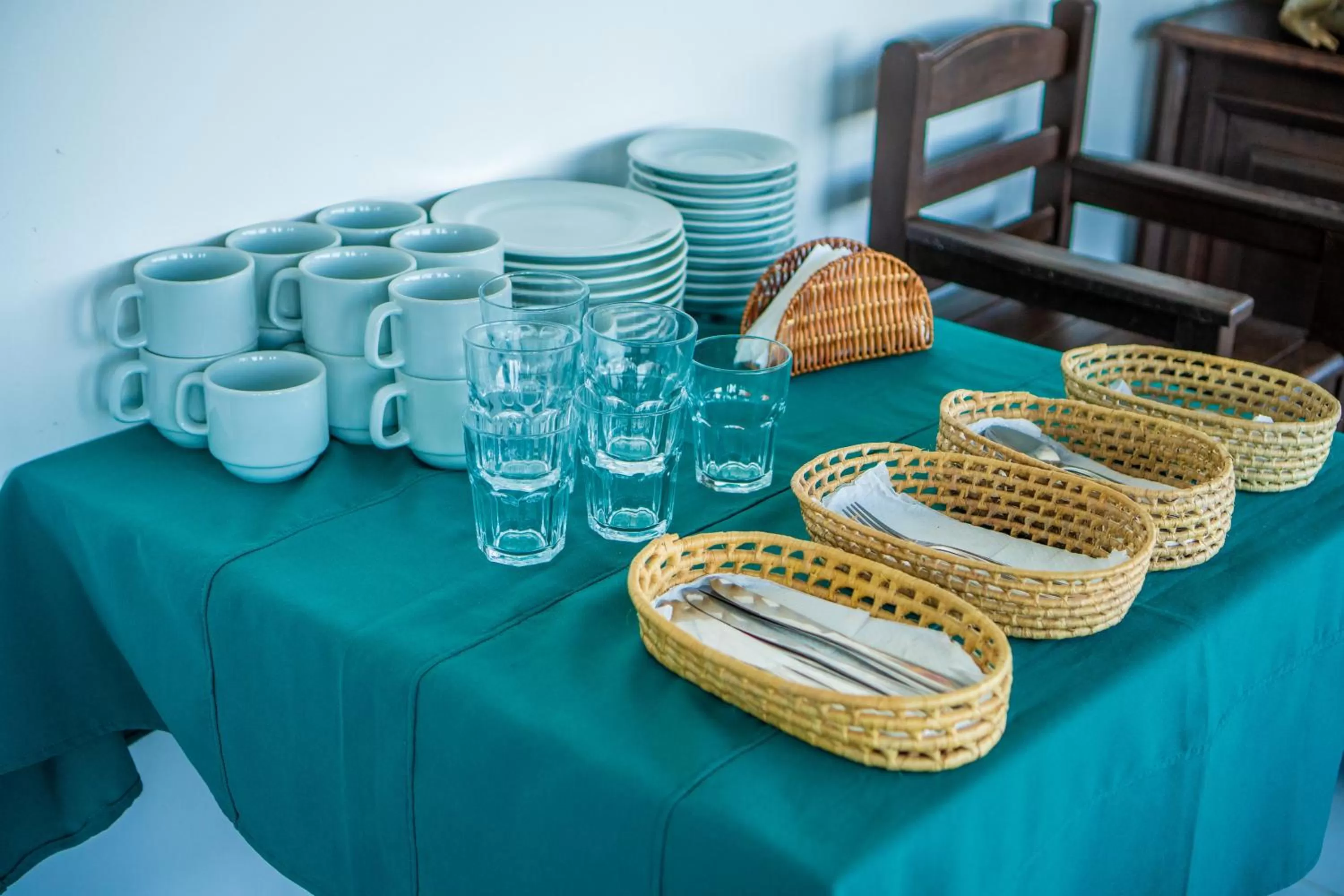 Continental breakfast in Pousada Piquara