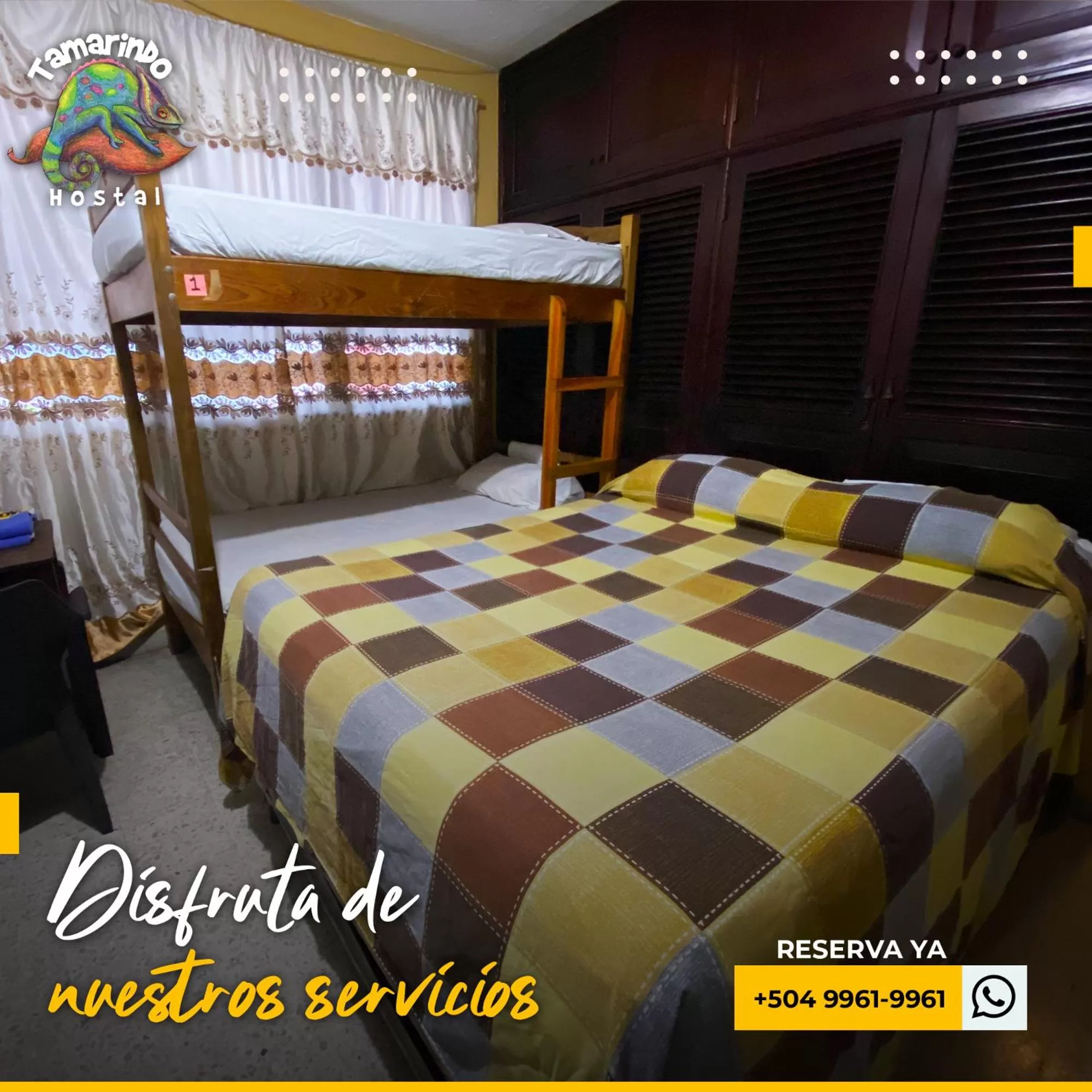 Bed in Tamarindo Hostel