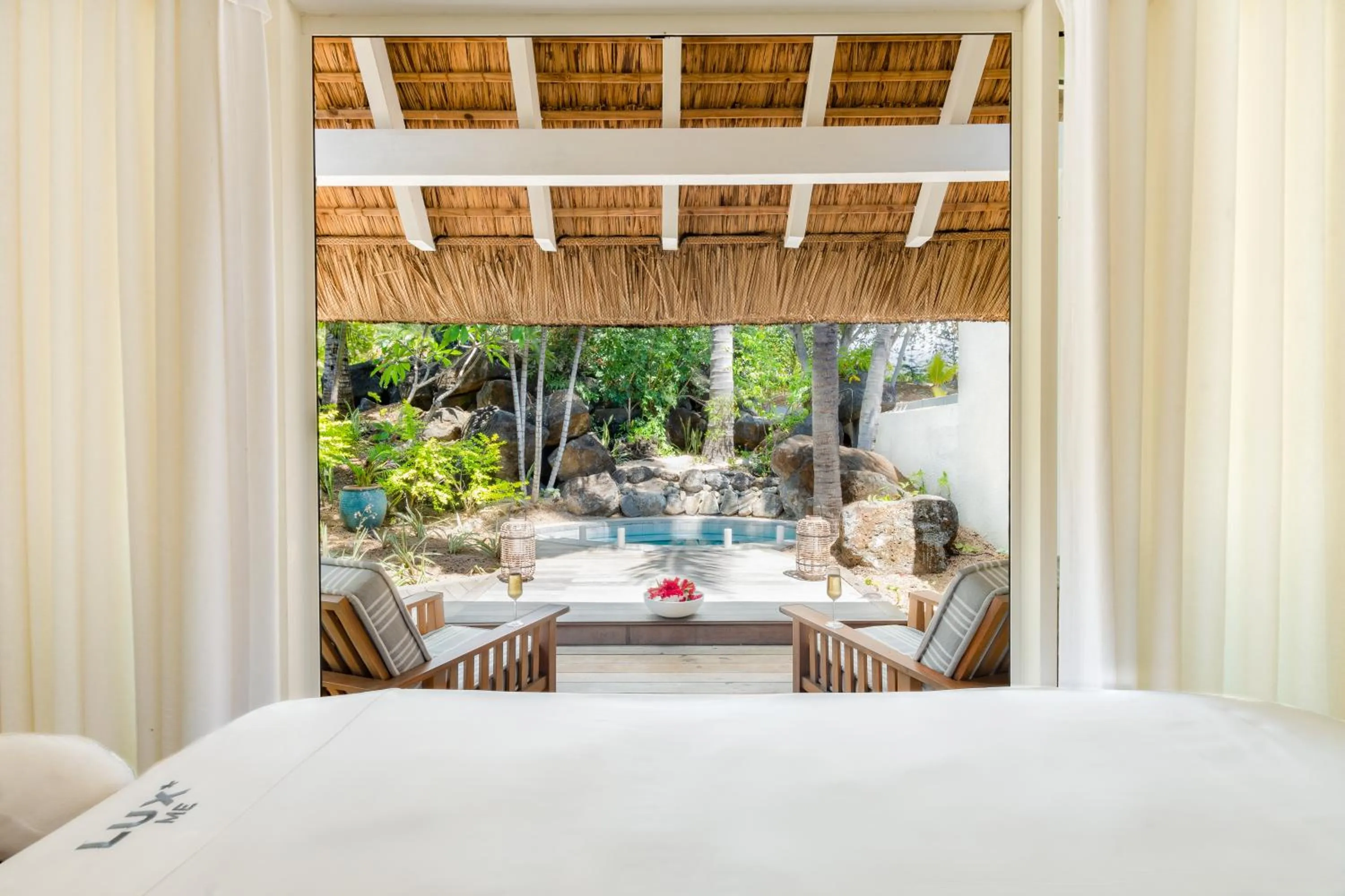 Spa and wellness centre/facilities, Bed in LUX* Grand Gaube Resort & Villas