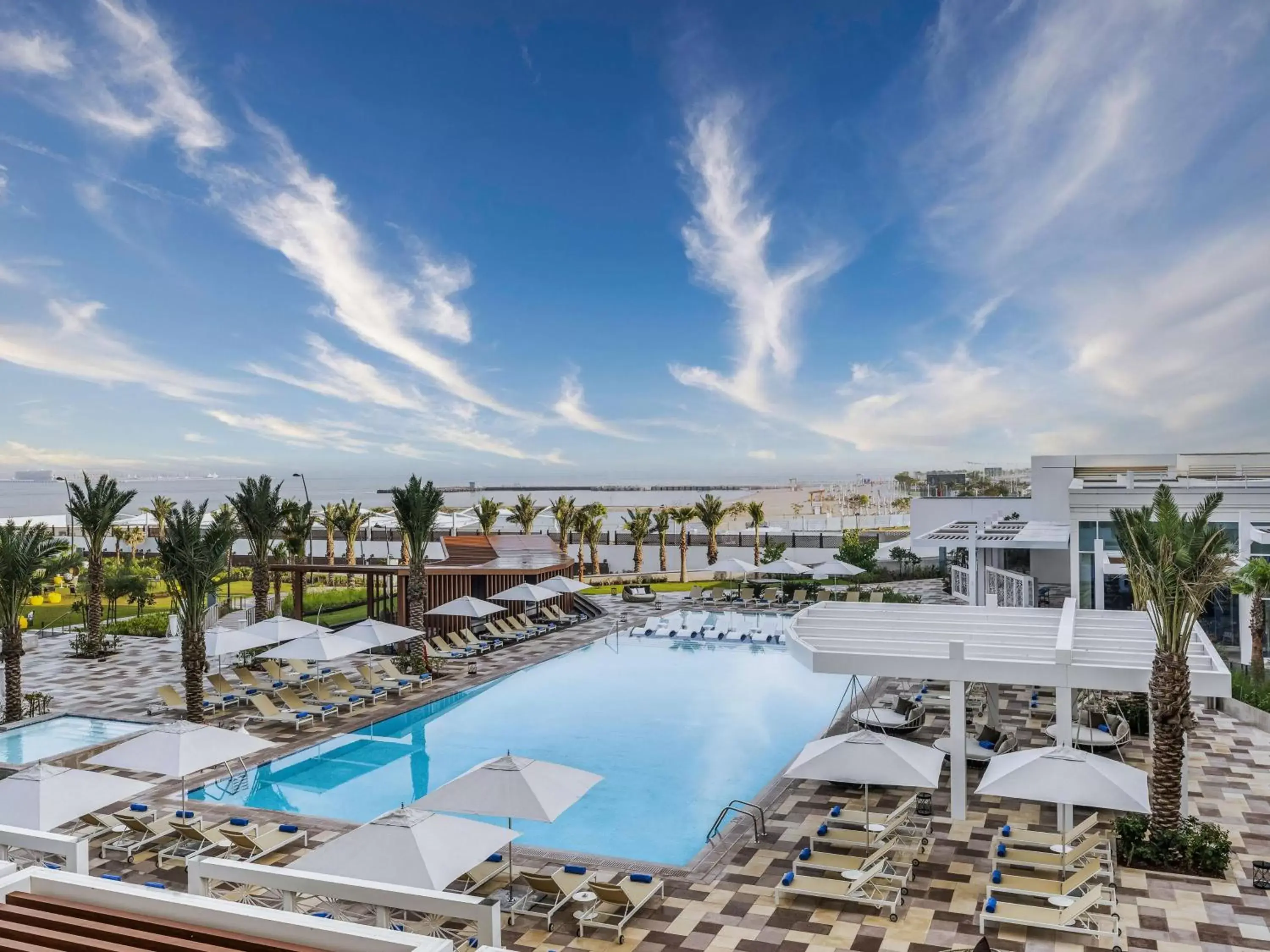 Swimming pool, Pool View in Rixos Gulf Hotel Doha - All Inclusive
