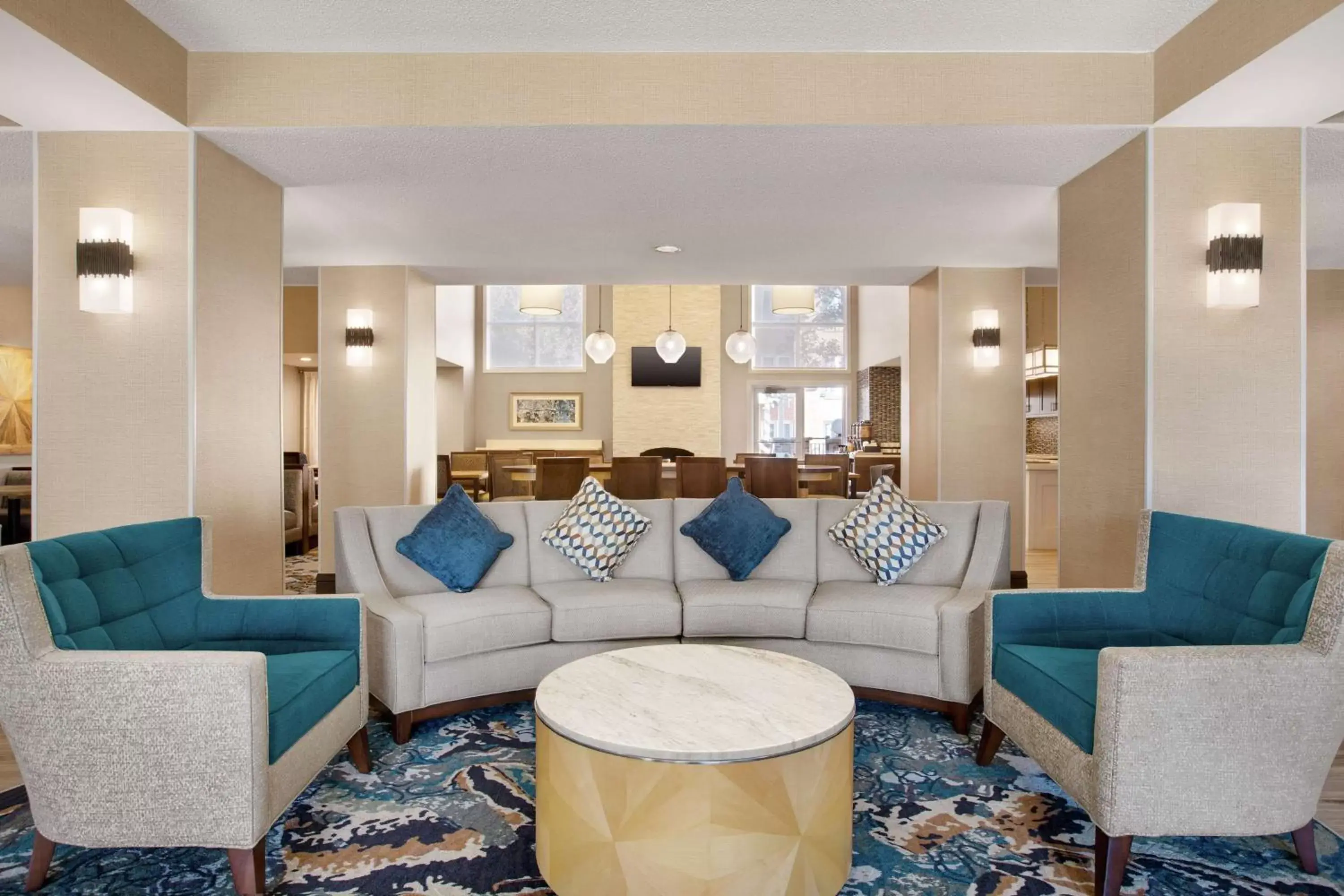 Lobby or reception, Seating Area in Homewood Suites by Hilton Kansas City Airport