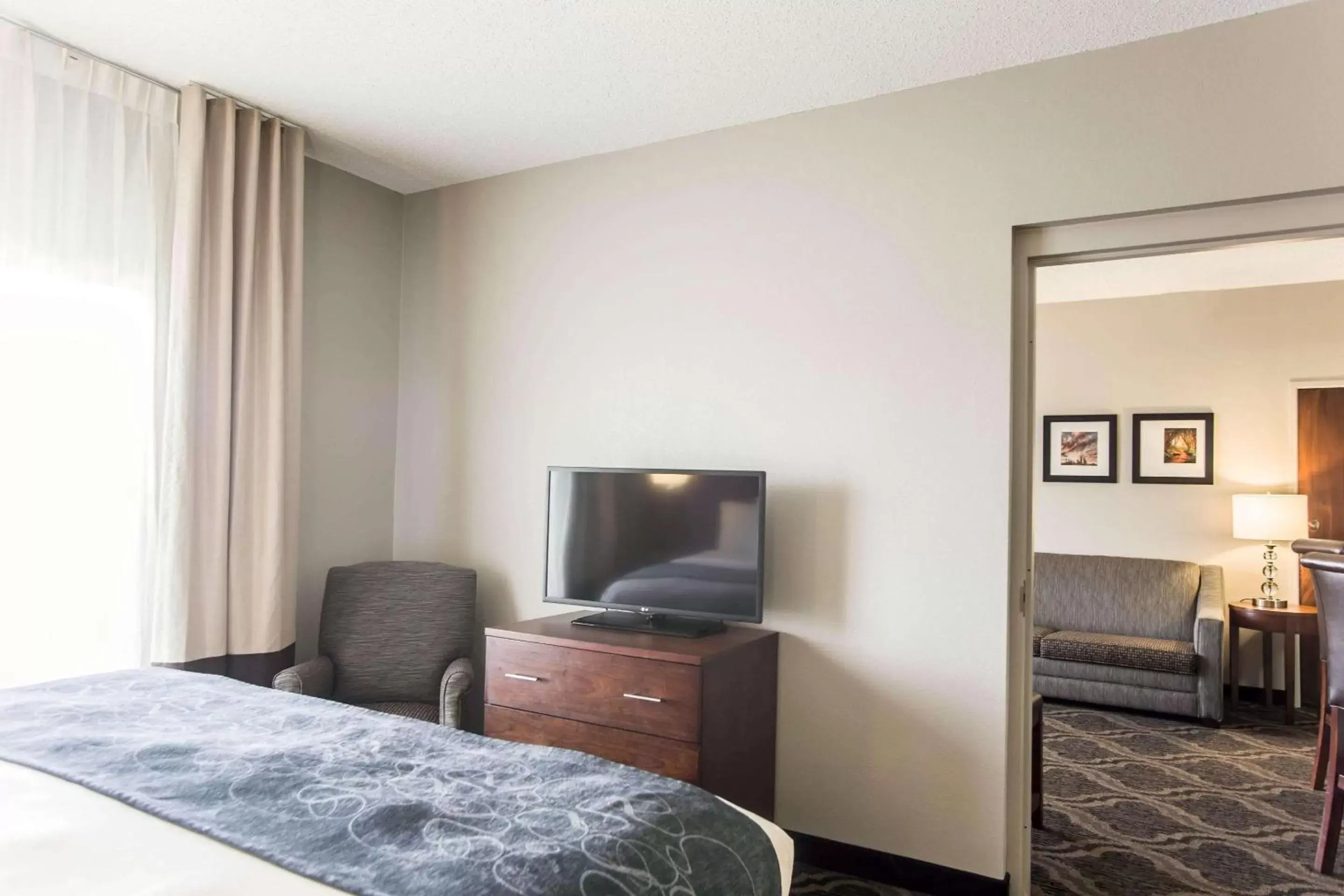 Bedroom, Bed in Comfort Suites Pineville - Ballantyne Area