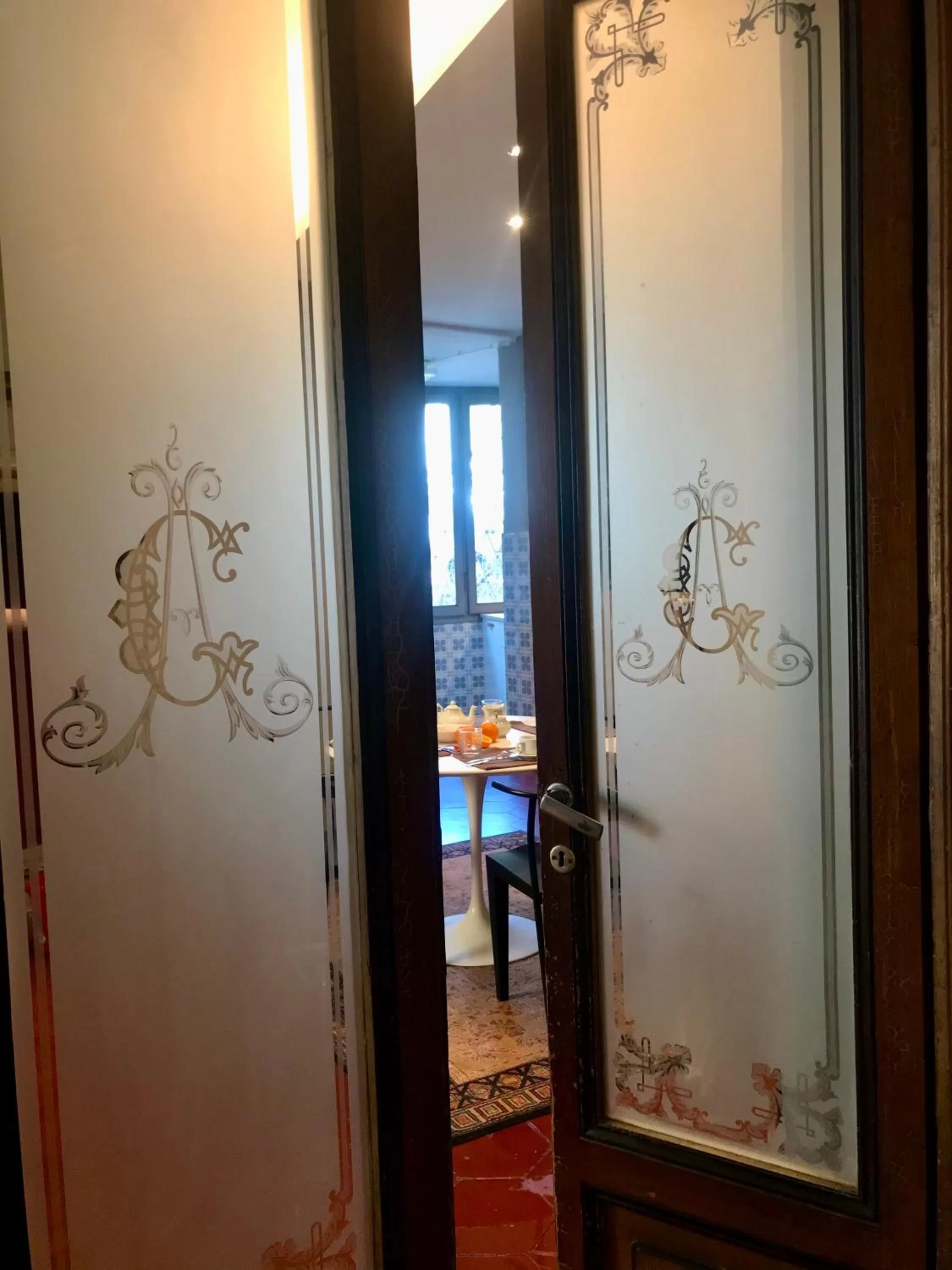 Decorative detail in B&B Villa Rosalinda