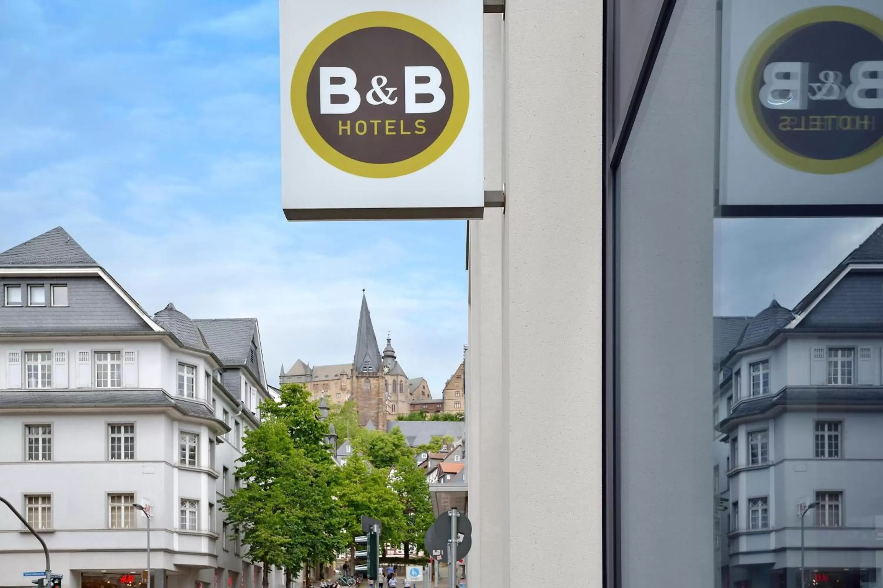 Property building in B&B Hotel Marburg