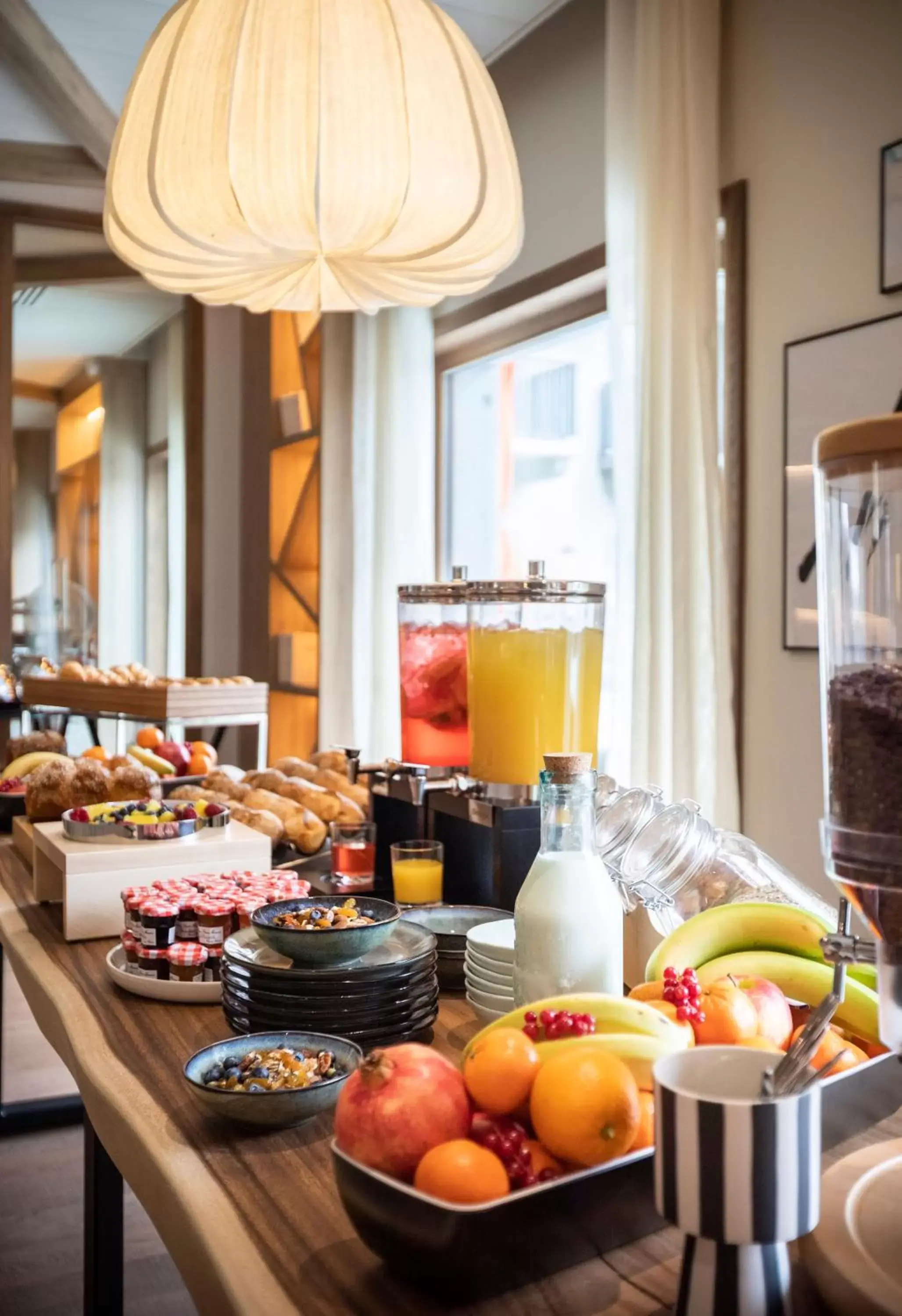 Buffet breakfast in Novotel Megève Mont-Blanc