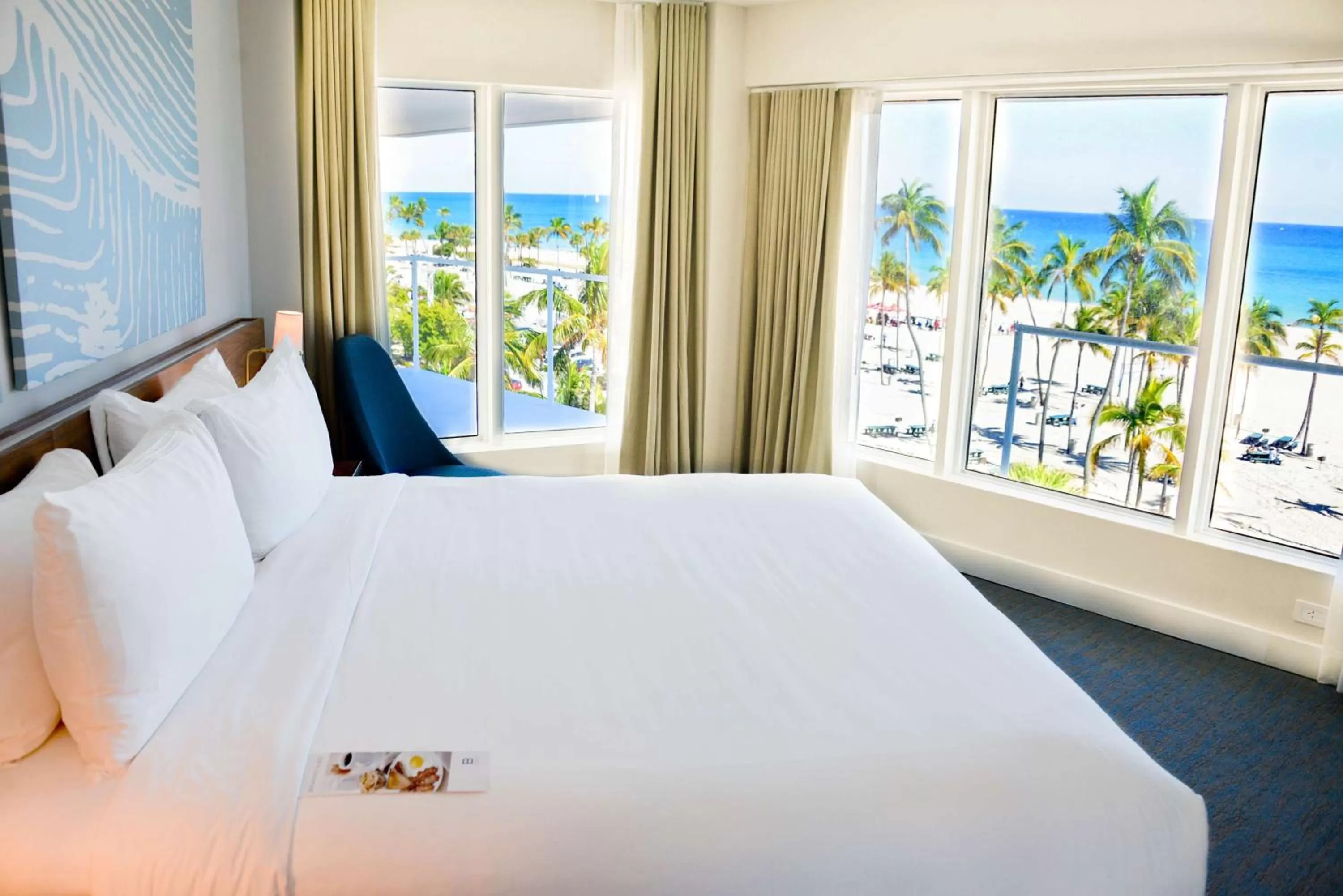 Bed in B Ocean Resort Fort Lauderdale Beach