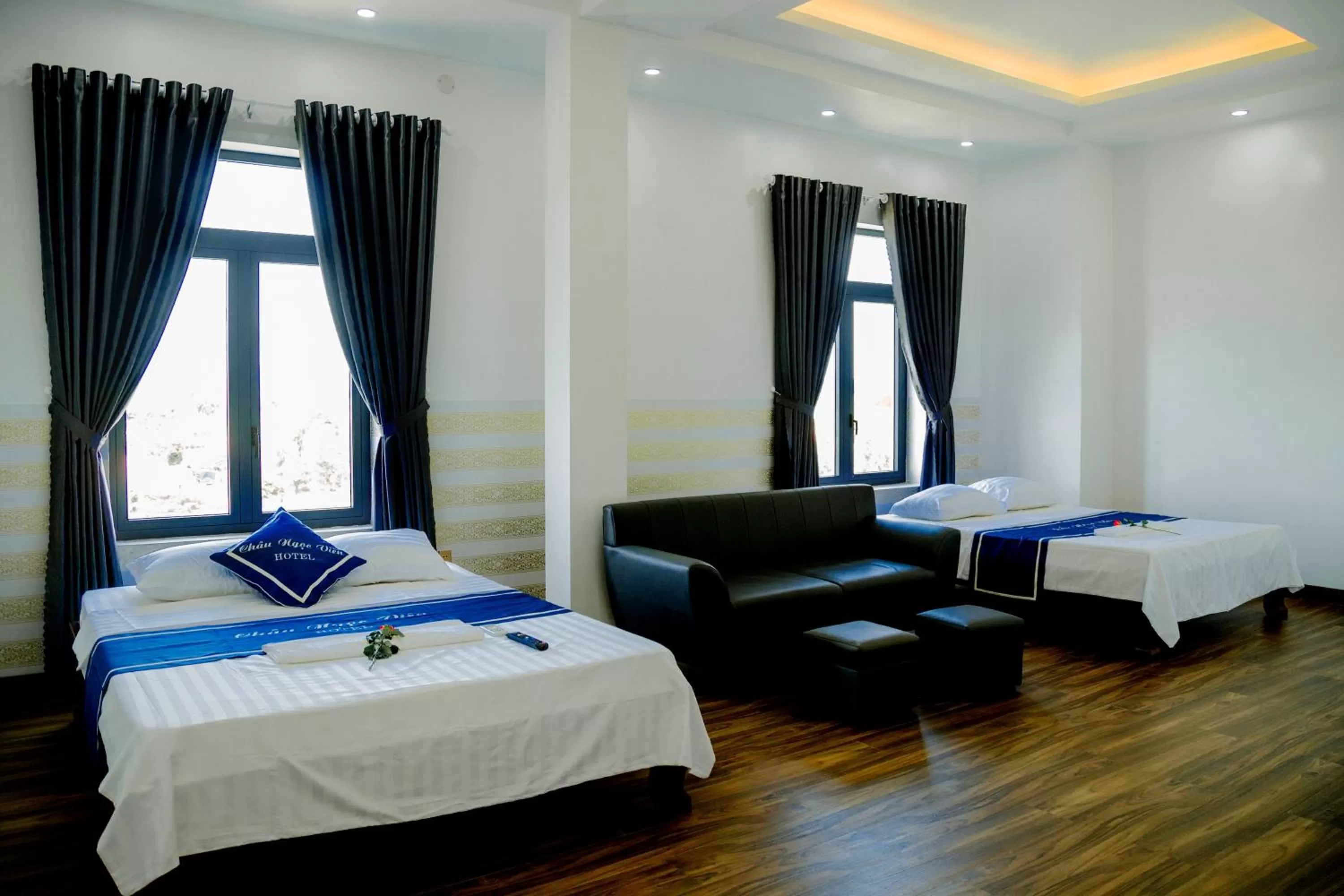 Bed in Châu Ngọc Viên Hotel - Biển Mỹ Khê - Quảng Ngãi