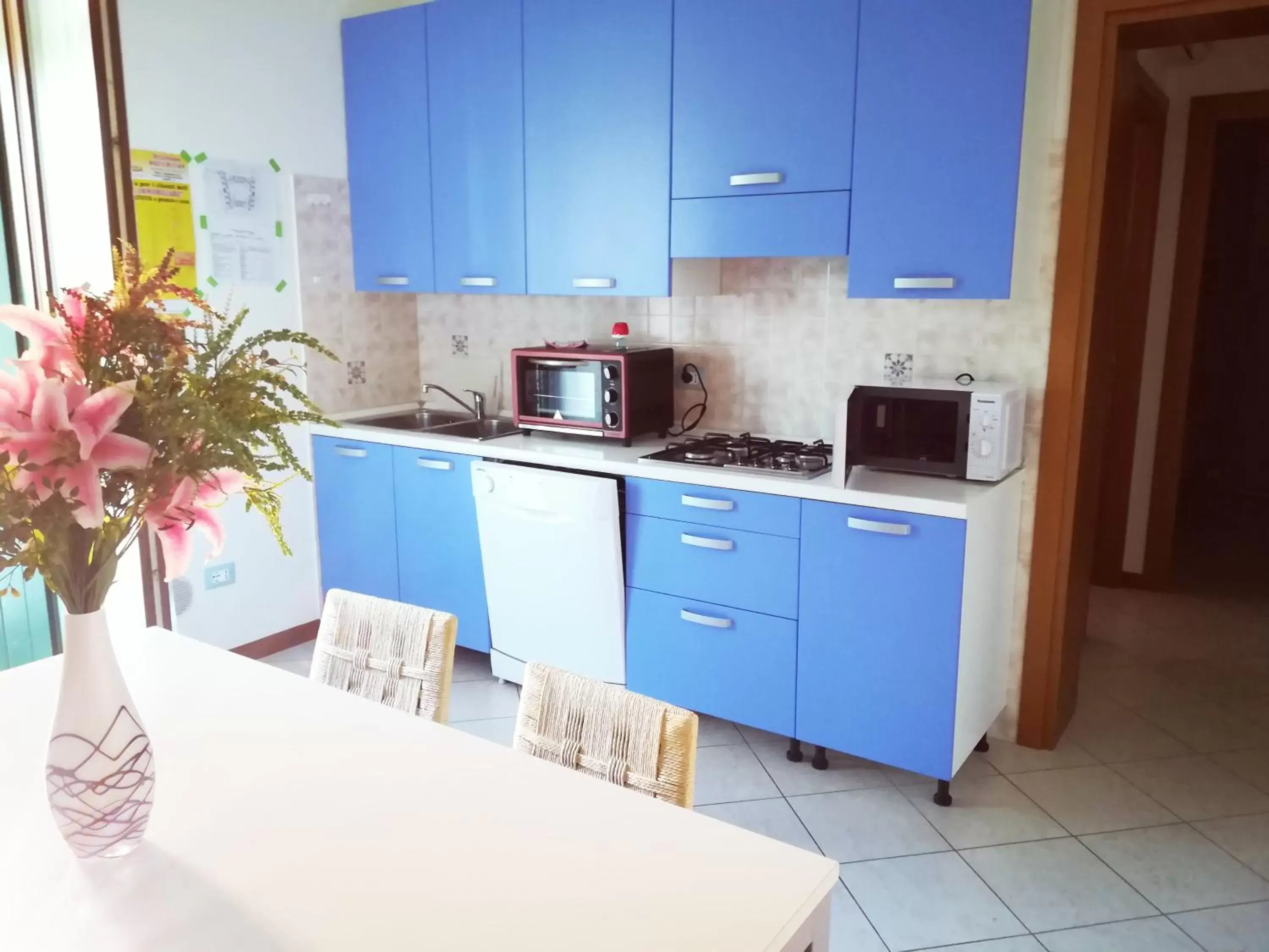 Kitchen or kitchenette, Kitchen/Kitchenette in Villaggio dei Fiori Apart- Hotel 3 Stars - Family Resort