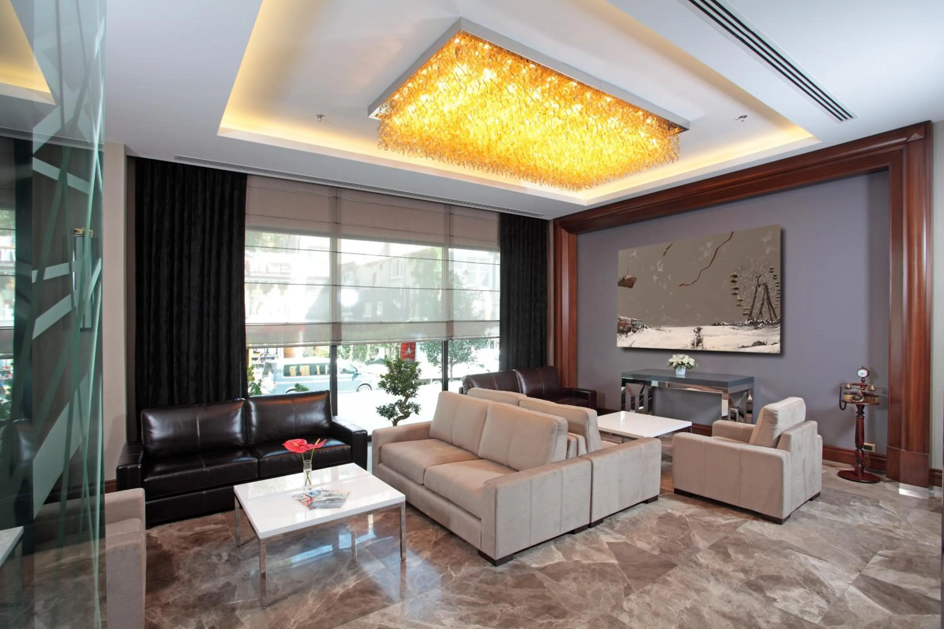 Communal lounge/ TV room in Istanbul Dora Hotel