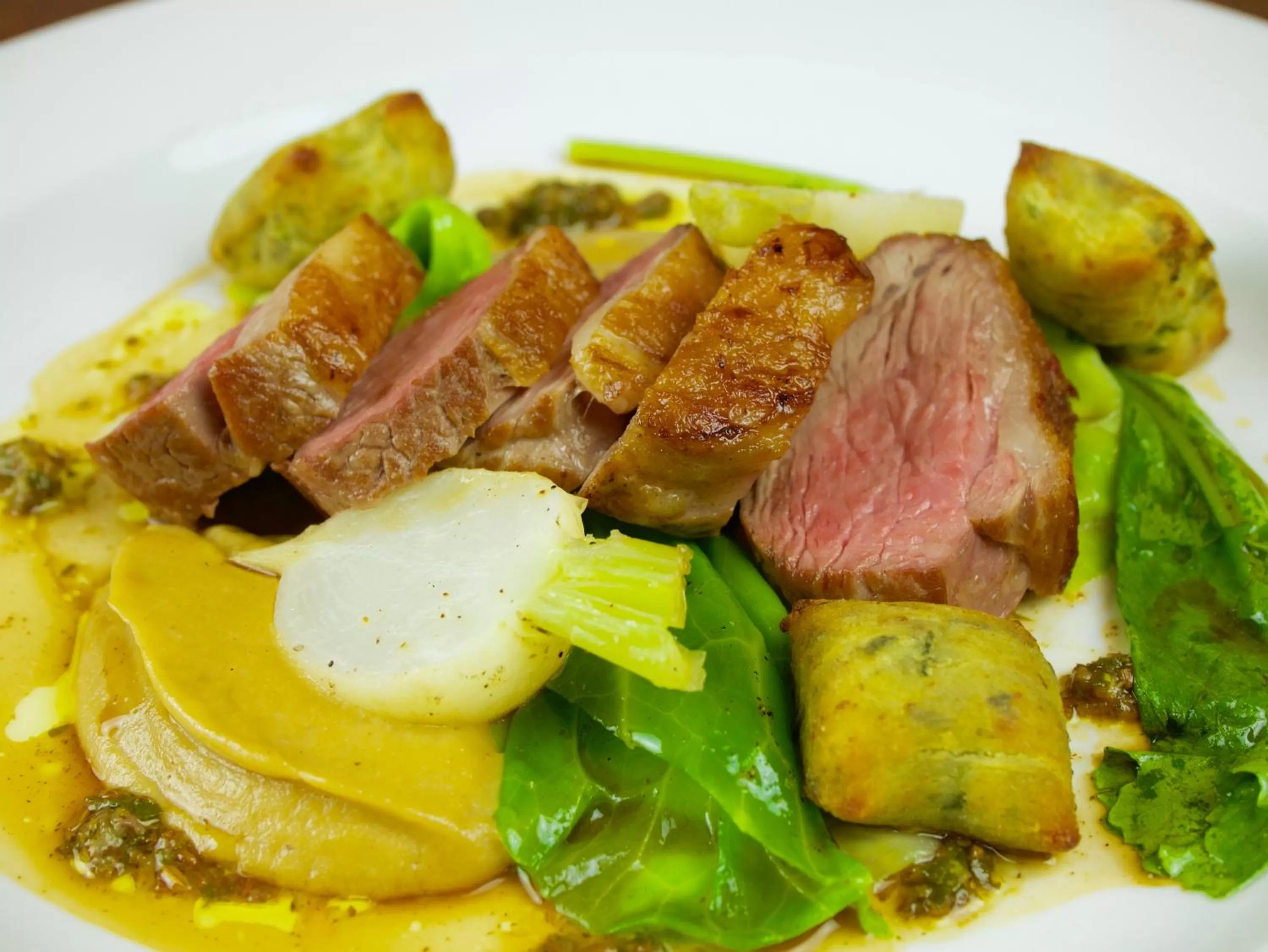 Food close-up in The Greyhound Inn