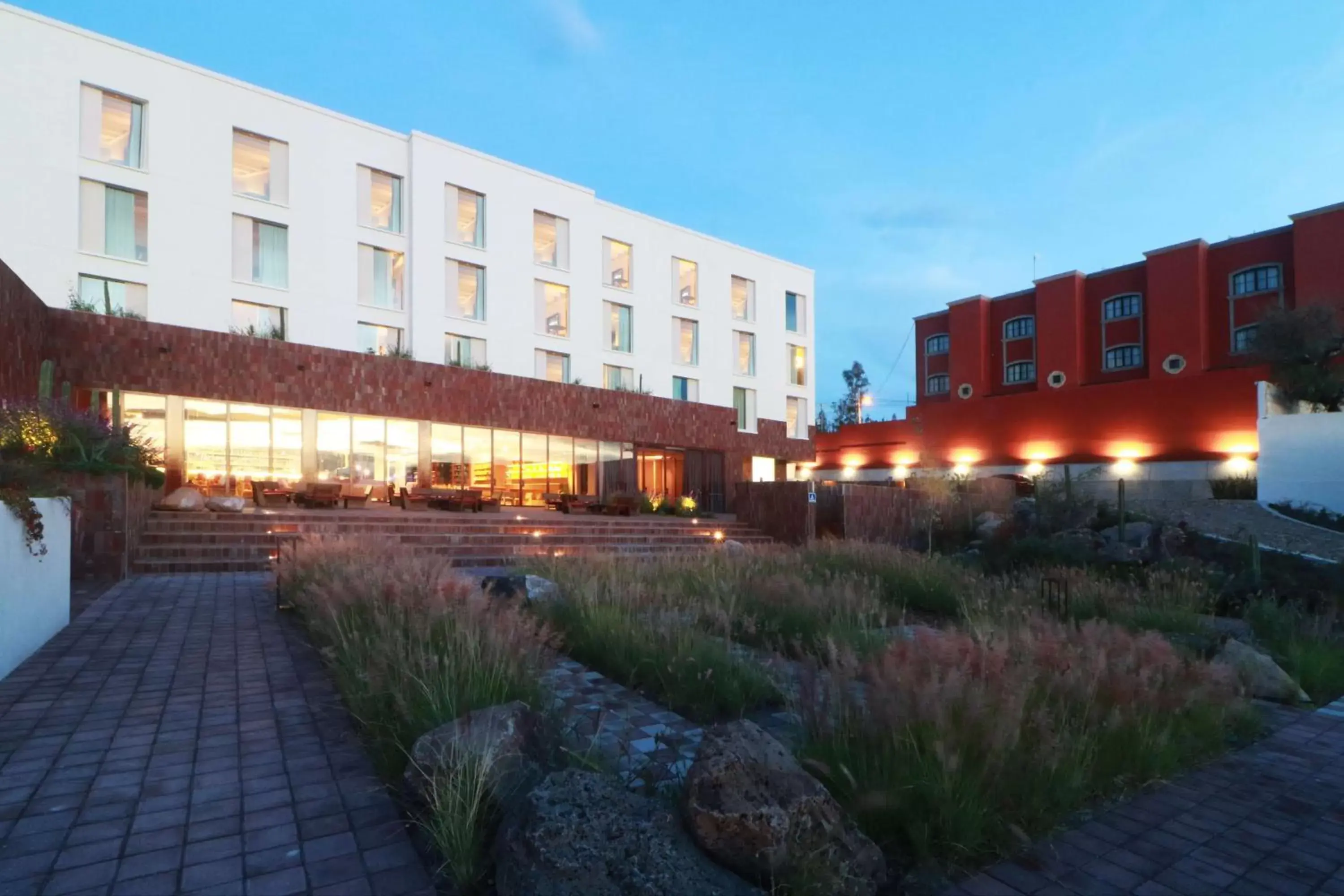 Inner courtyard view in Albor San Miguel de Allende, Tapestry Collection by Hilton Inner courtyard view in Albor San Miguel de Allende, Tapestry Collection by Hilton