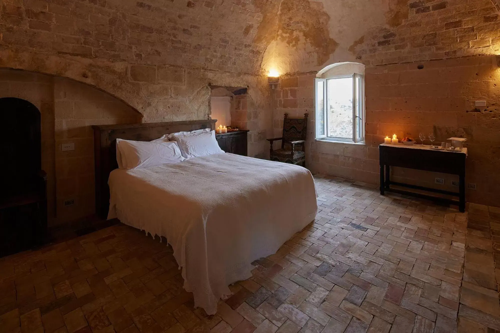 Bed in Sextantio Le Grotte Della Civita