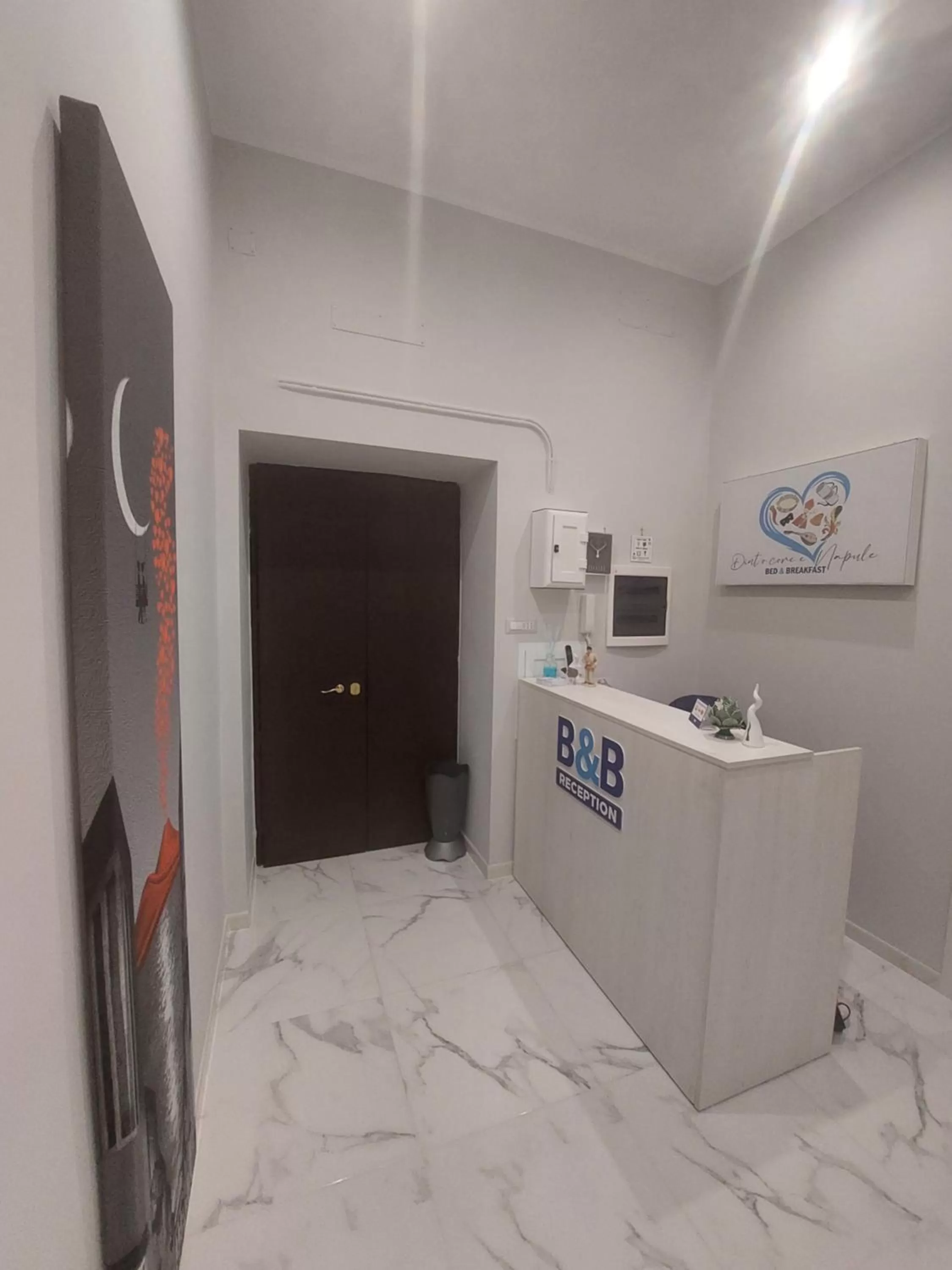 Lobby or reception, Kitchen/Kitchenette in B&B Dint 'o core e Napule