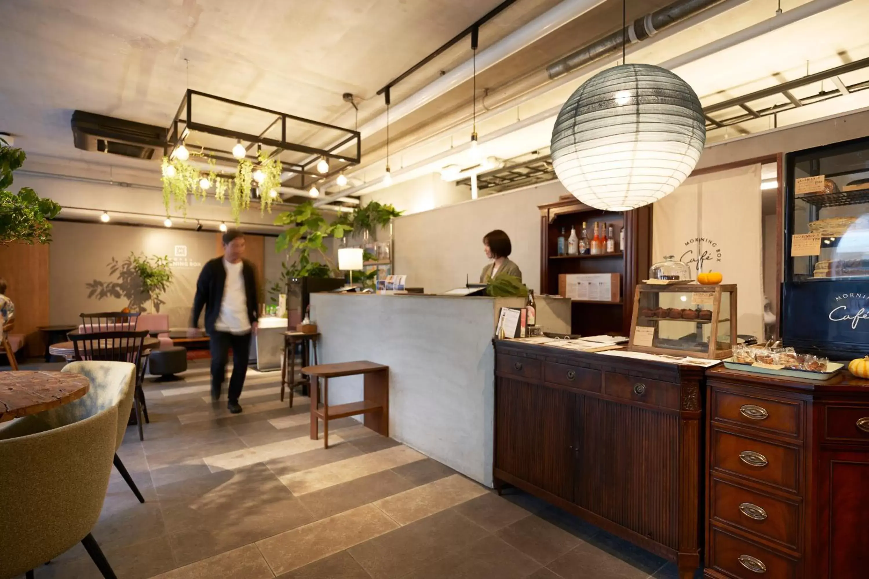 Lobby or reception in Hotel Morning Box Osaka Shinsaibashi