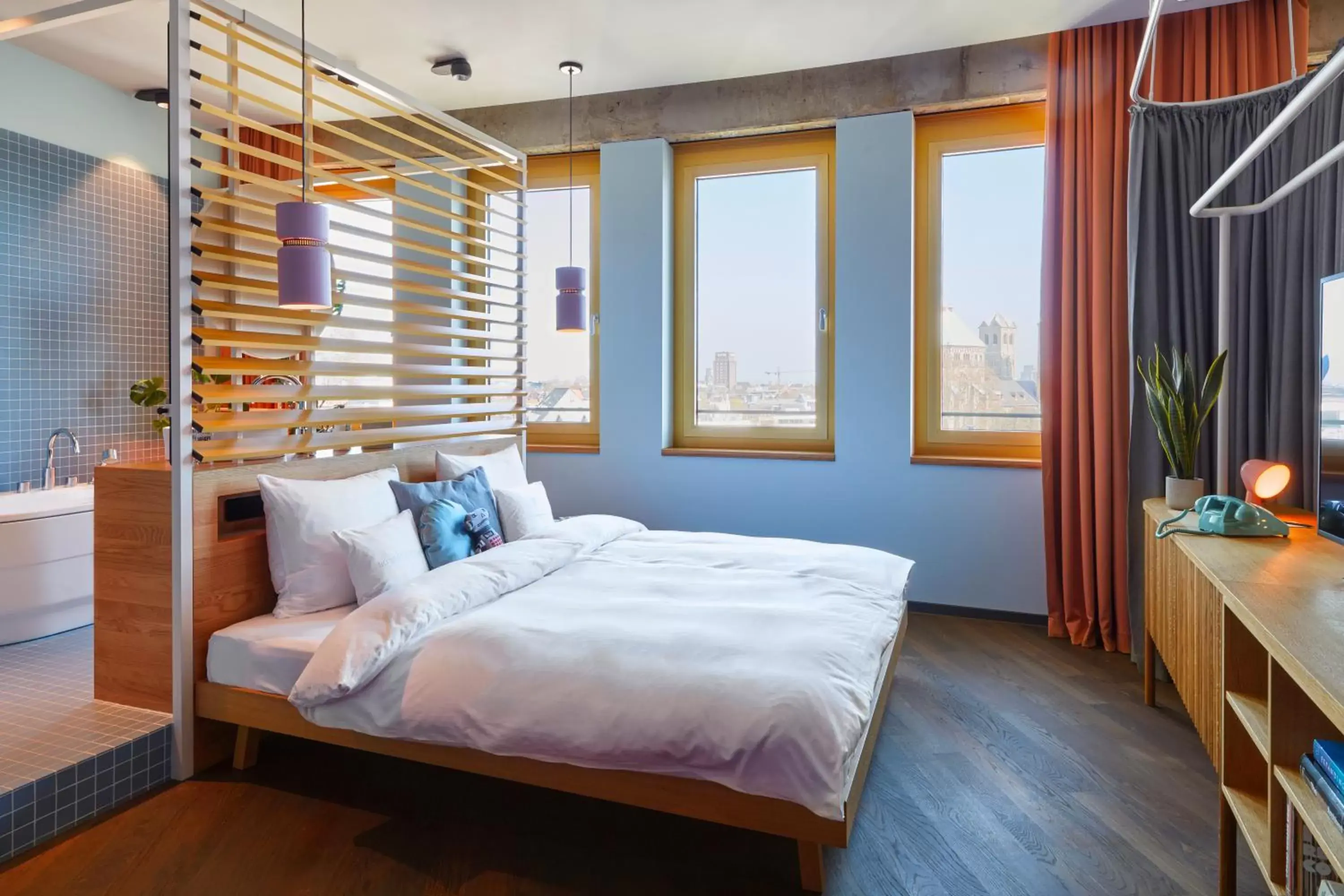 Bedroom, Bed in 25hours Hotel The Circle Bedroom, Bed in 25hours Hotel The Circle