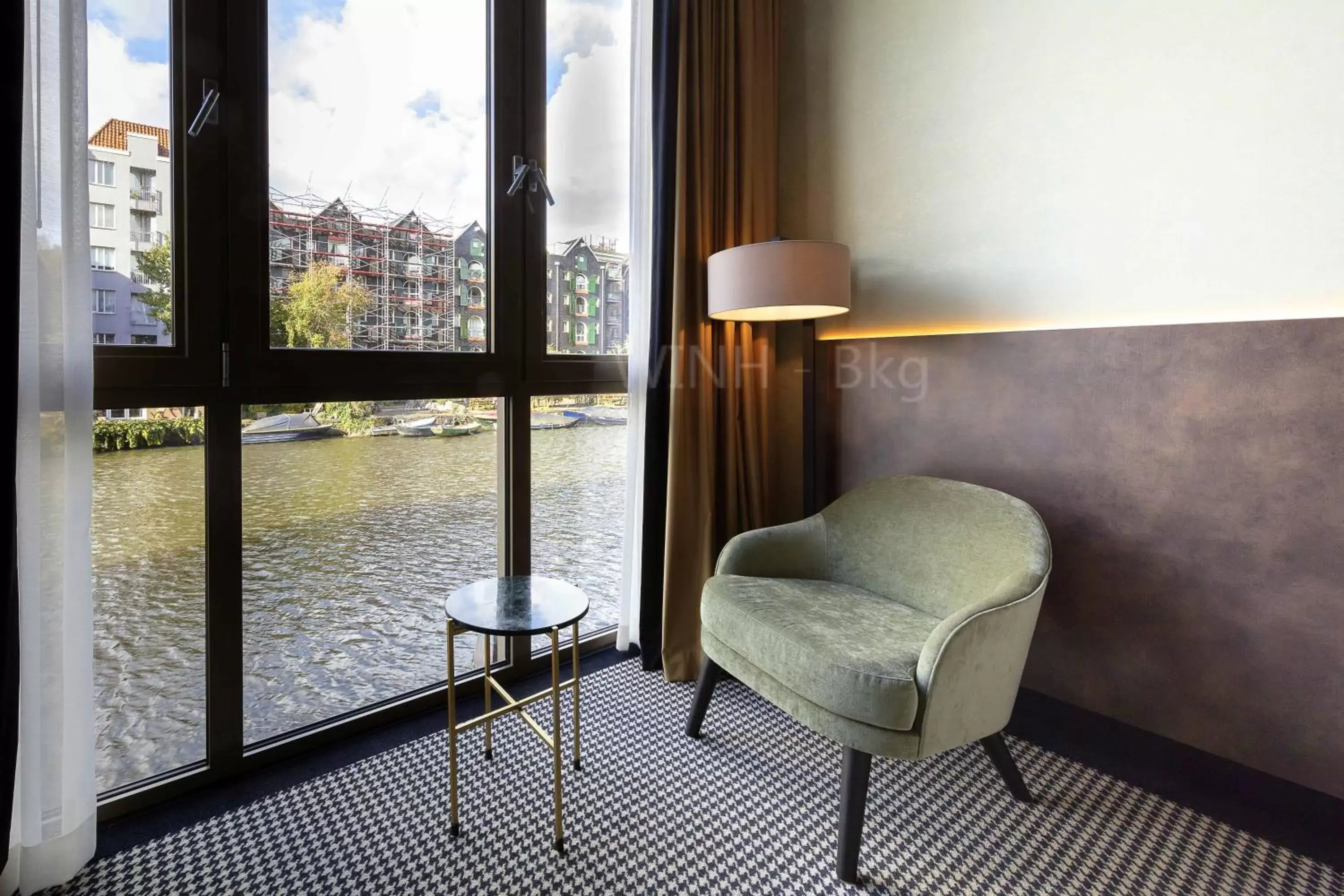 River view, Seating Area in Monet Garden Hotel Amsterdam