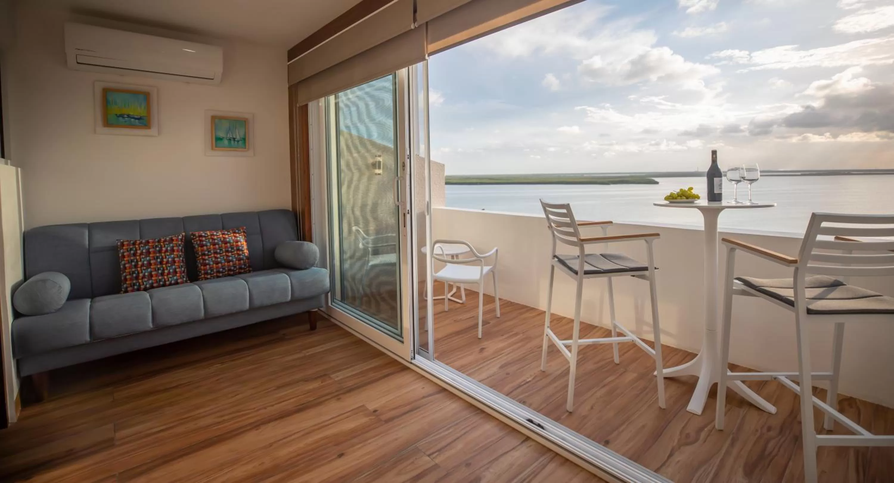 Balcony/Terrace, Seating Area in Beachfront Penthouses by LivIN Cancun