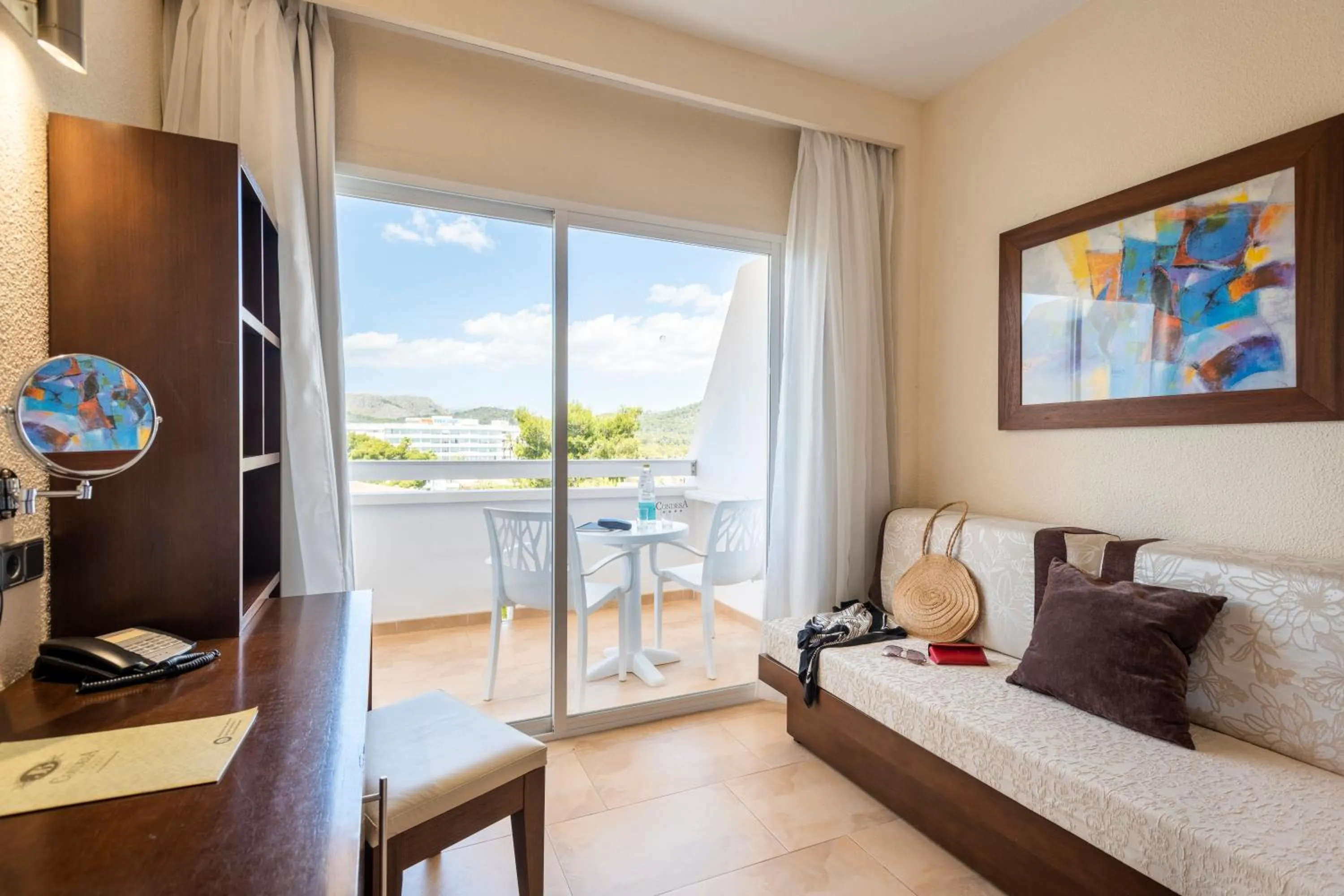 Seating area in Hotel Condesa