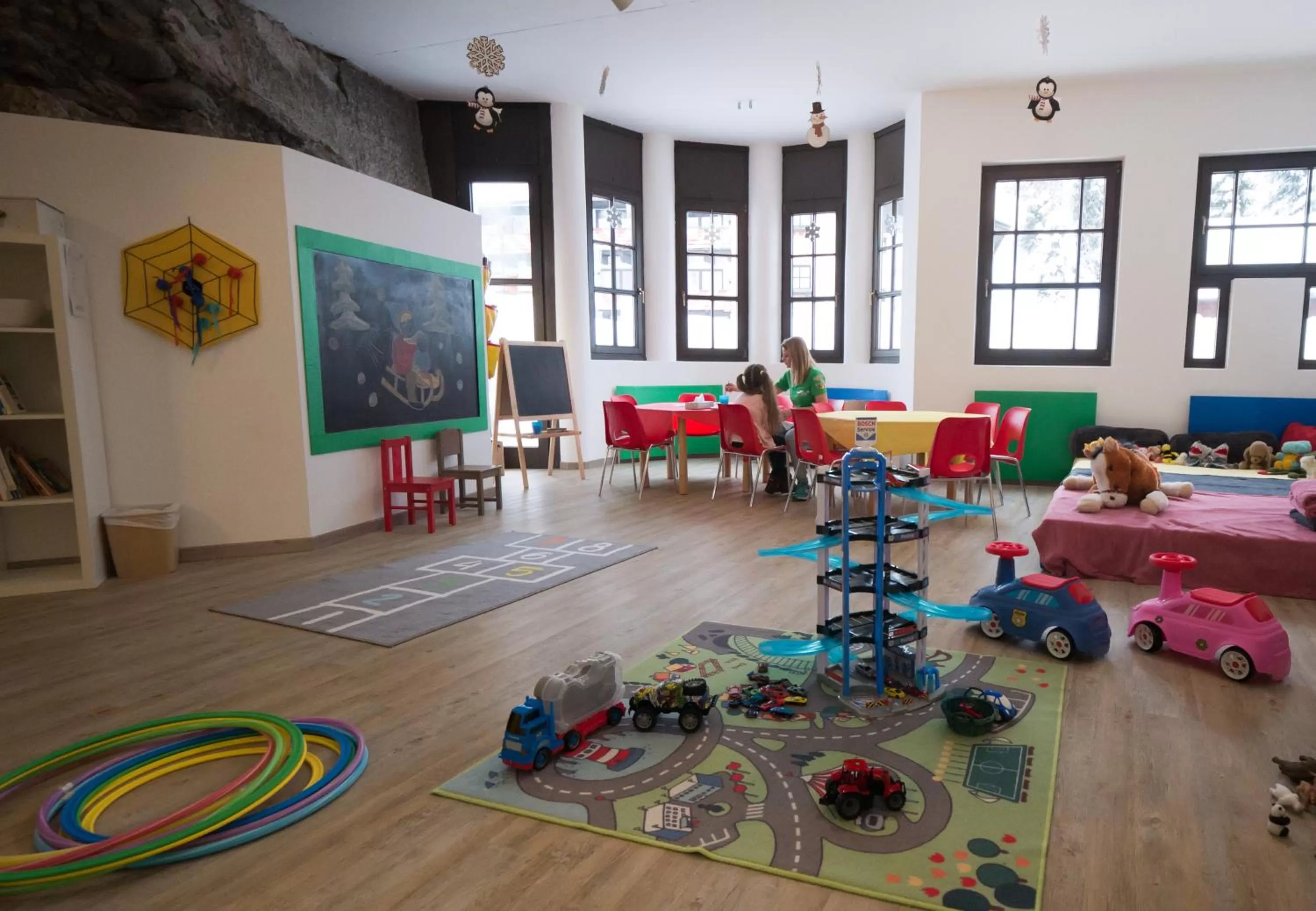 Children play ground in Family Hotel Schloss Rosenegg