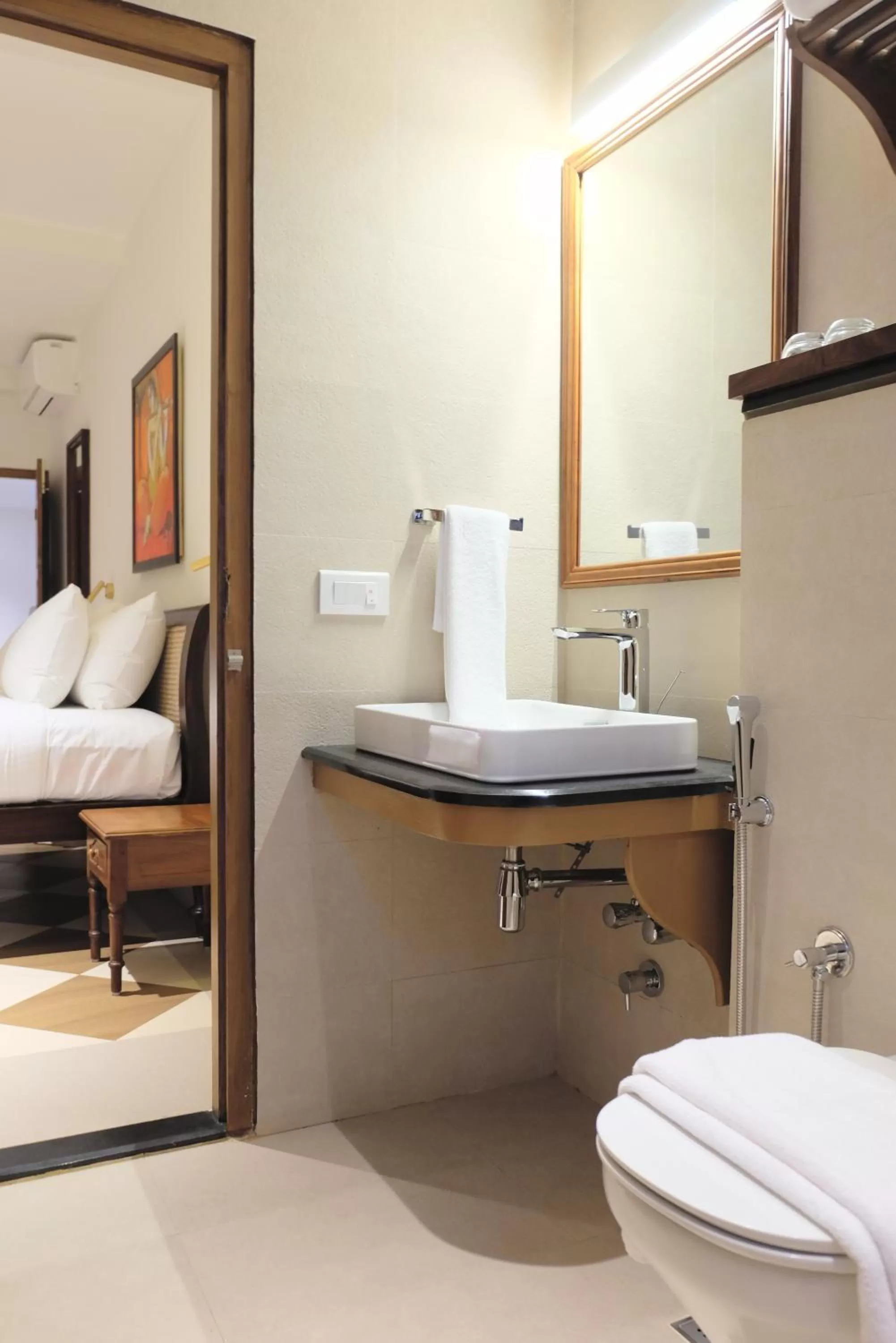 Bathroom in Rockholm at the Light House Beach