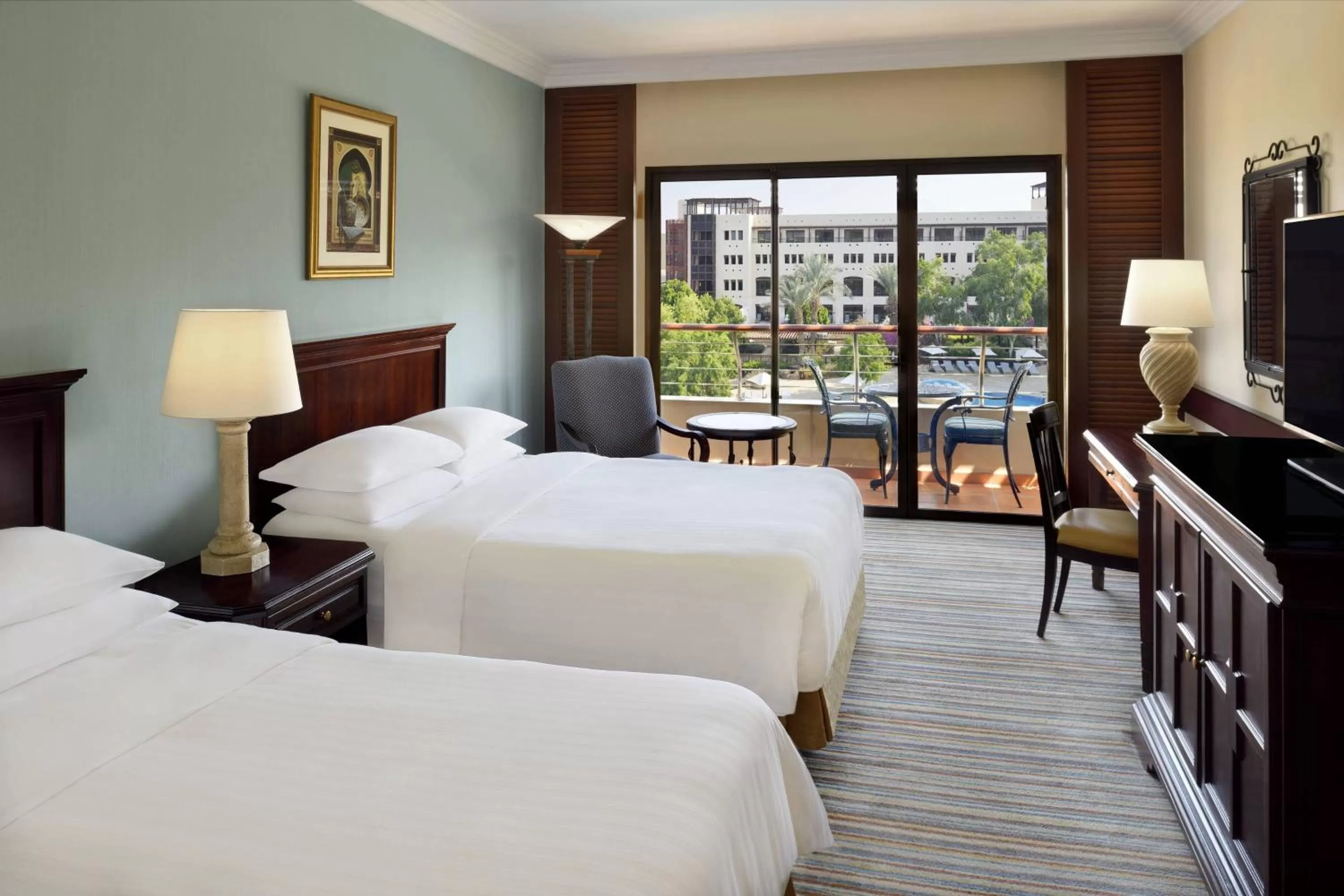 Swimming pool, Bed in Dead Sea Marriott Resort & Spa